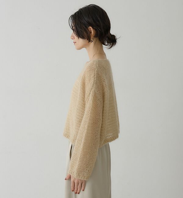 qualite「シアーモヘアプルオーバー【予約】」|ニット・セーター|