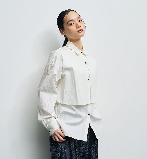 NOMINE「【ユニセックス】ロングヨーク オーバーサイズ シャツ」|シャツ・ブラウス|