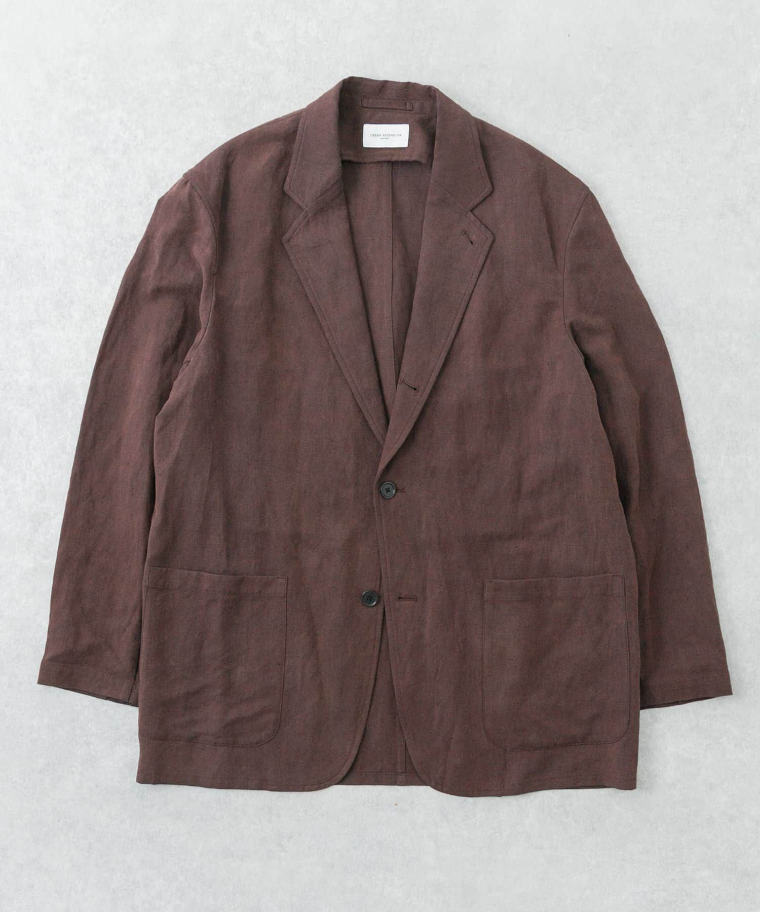 URBAN RESEARCH「new basic　SILK LINEN SINGLE SHIRTS JACKET」|その他|ブラウン
