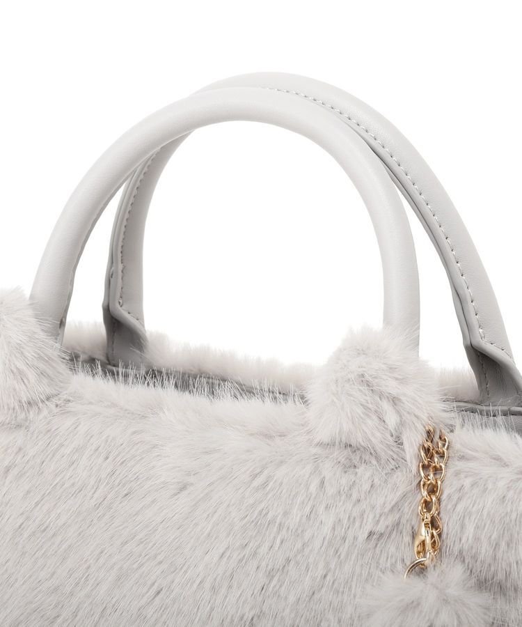 Maison de FLEUR「ねこフェイクファーバッグ」|ハンドバッグ|