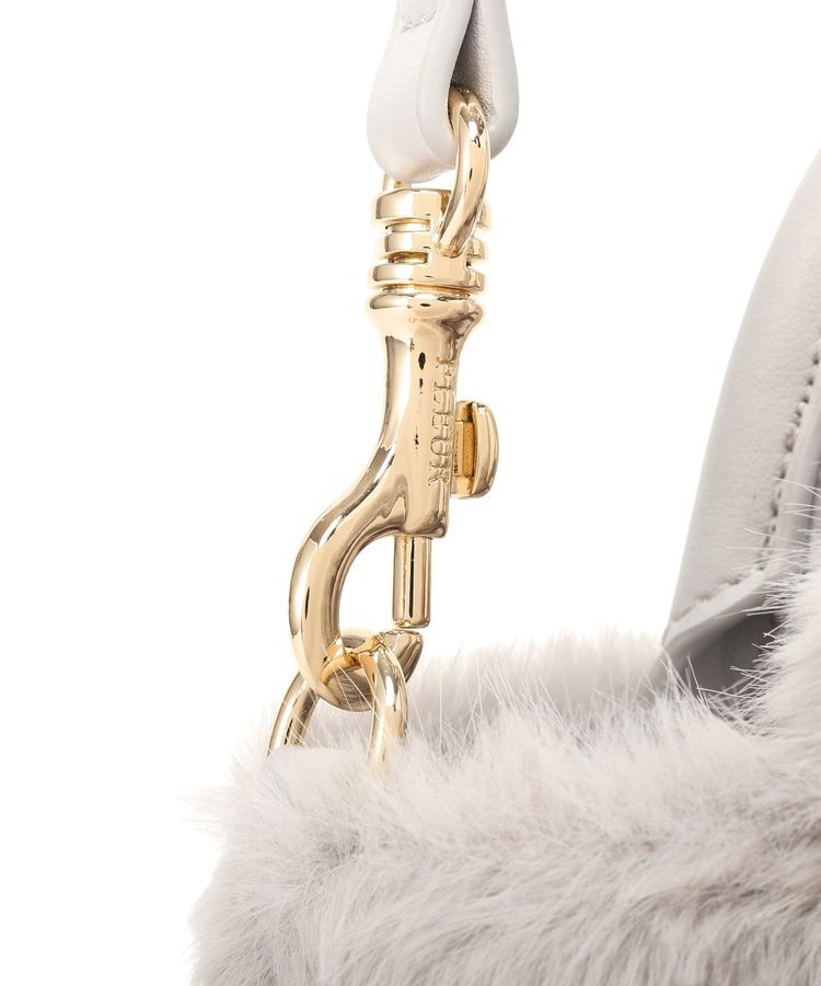 Maison de FLEUR「ねこフェイクファーバッグ」|ハンドバッグ|
