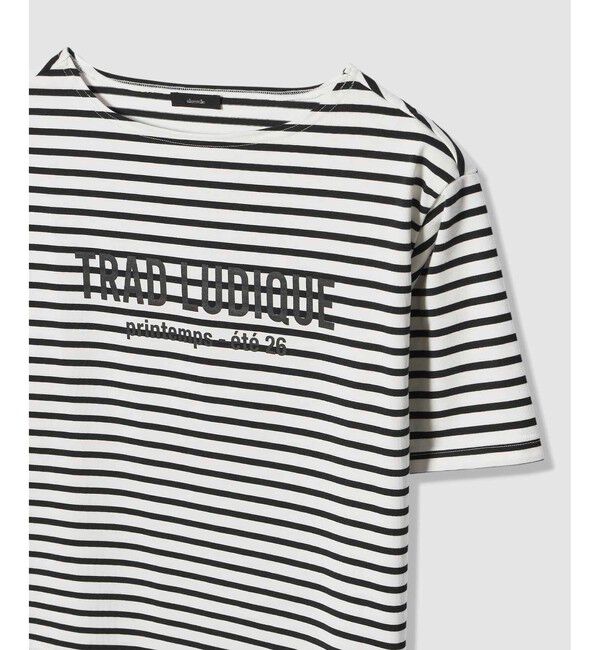allureville「ボーダーロゴＴ」|Tシャツ・カットソー|