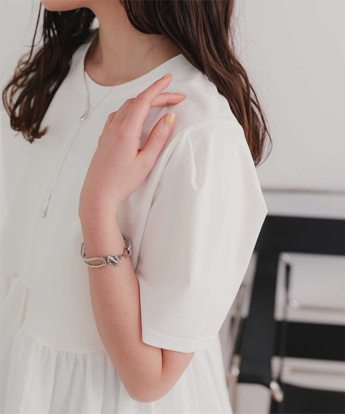 titivate「【サステナブル】カットソードッキングペプラムトップス」|Tシャツ・カットソー|