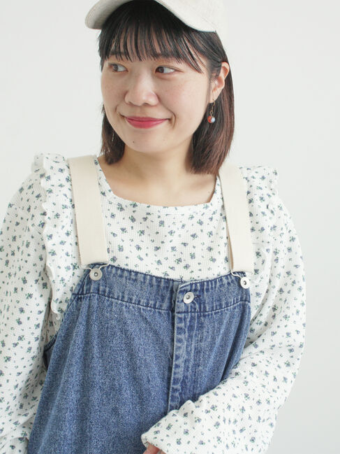 Samansa Mos2「ワッフルローズ柄前後2WAYカットソー」|Tシャツ・カットソー|