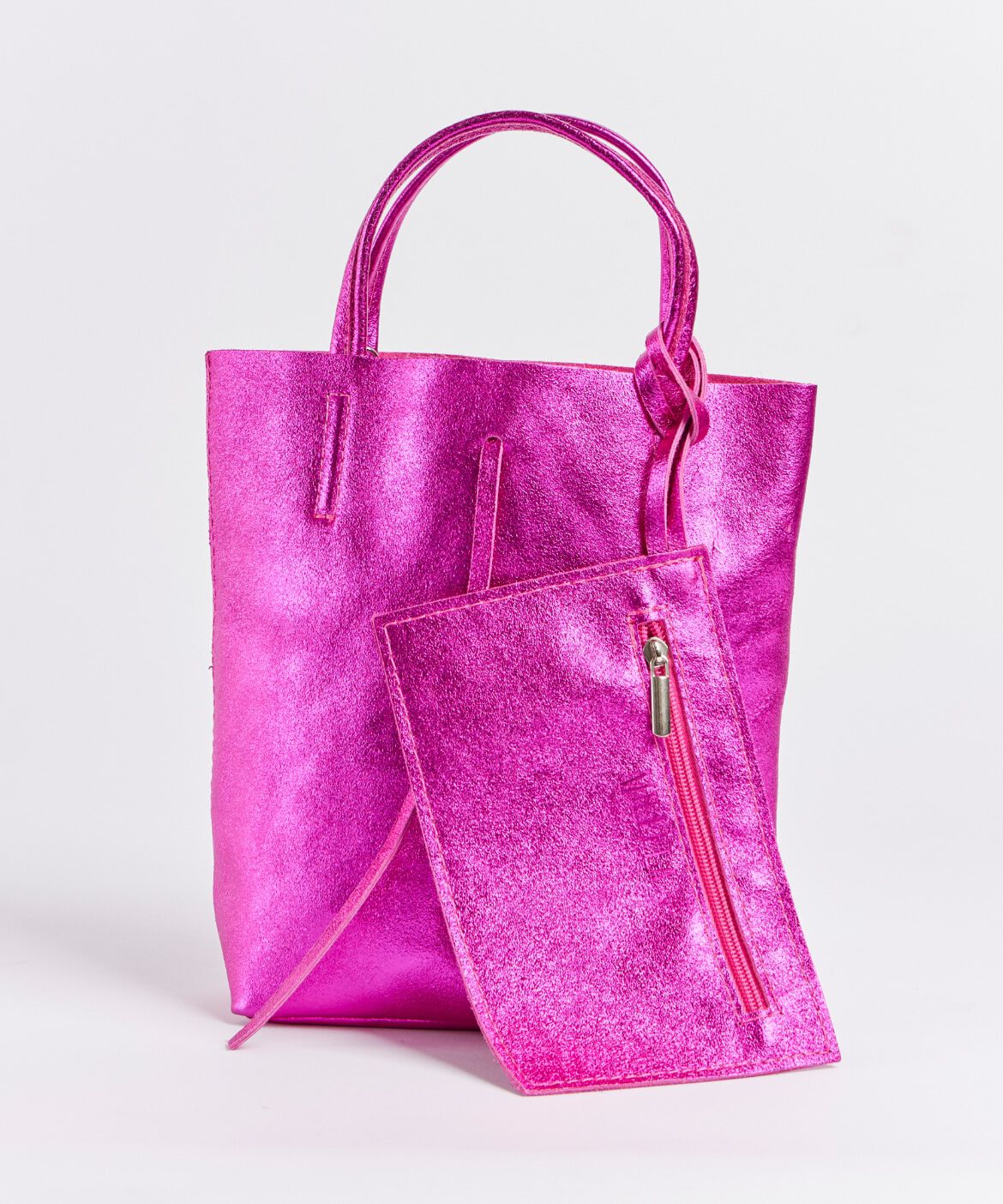 FAVORITE SUKINAMONO「メタリックミニトートバッグ《MILLELA FIRENZE》」|トートバッグ|ピンク1
