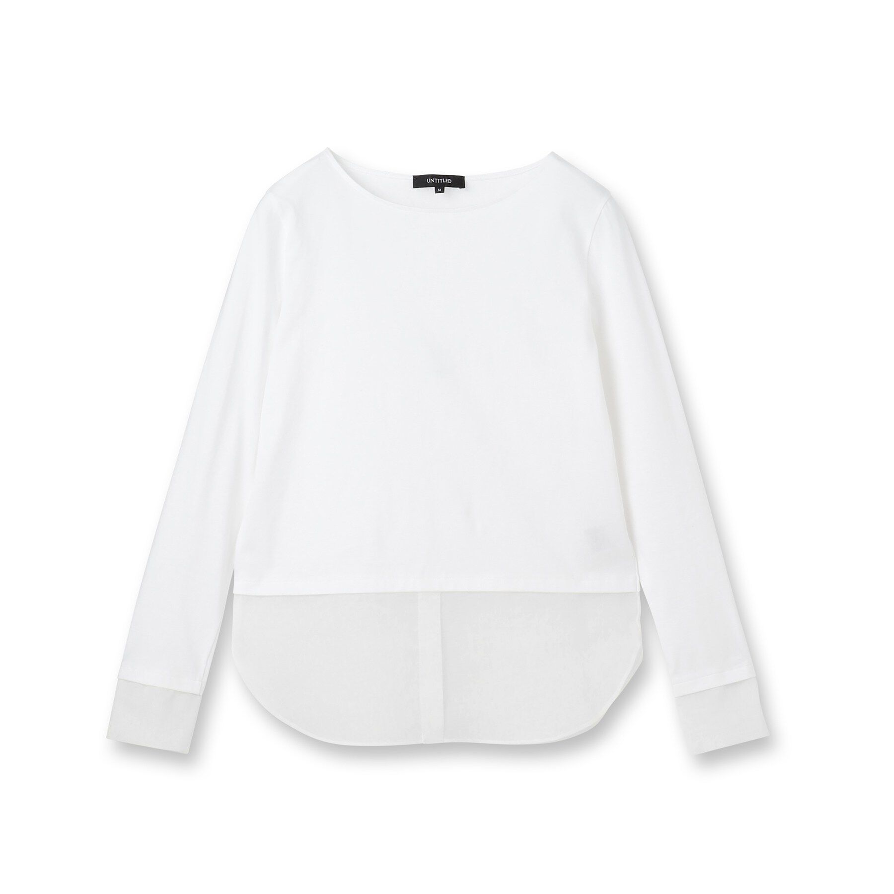 UNTITLED「【洗える/Tシャツ】シャツディテールレイヤードプルオーバー」|Tシャツ・カットソー|