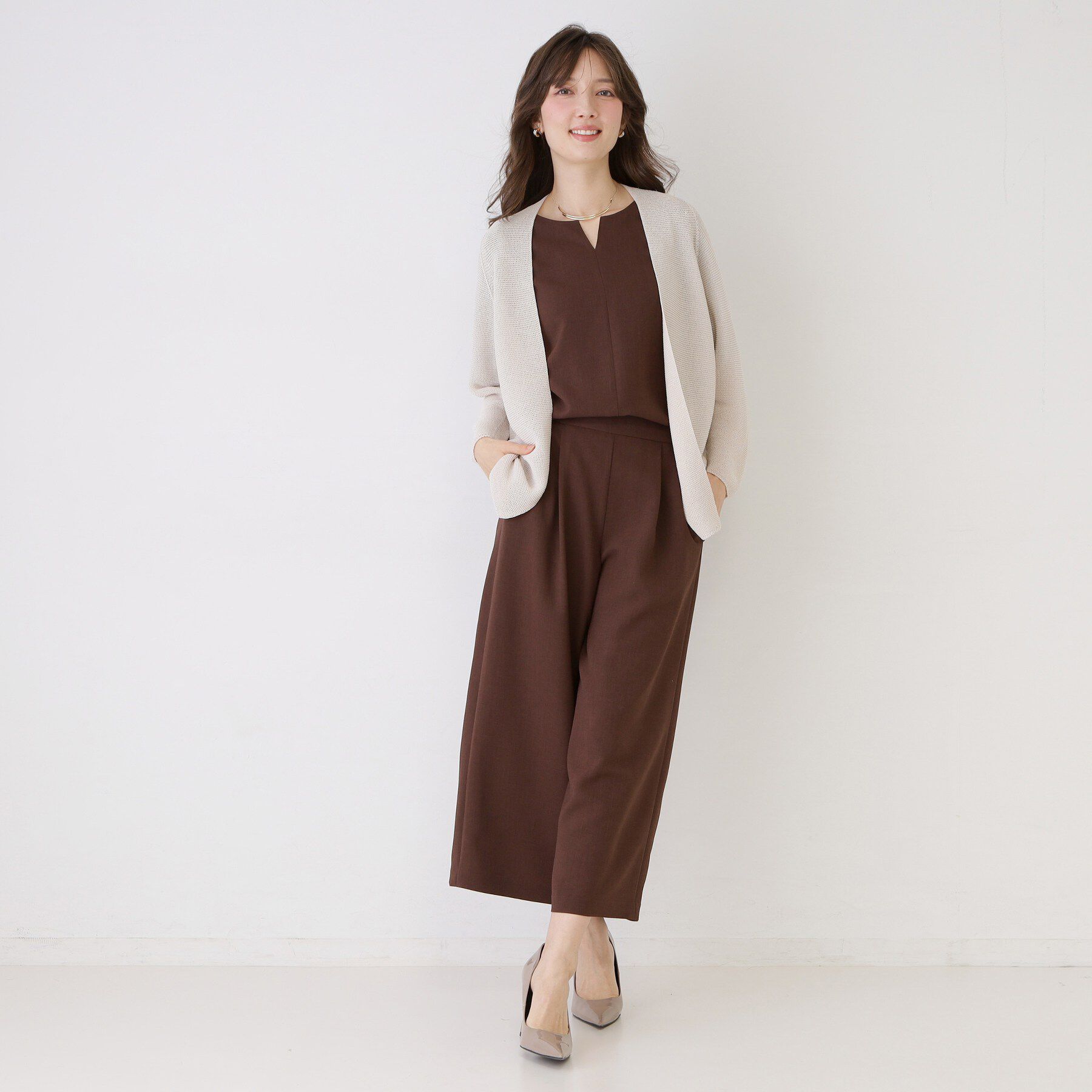 COUP DE CHANCE「【手洗い可／日本製】着流しカーディガン」|カーディガン|