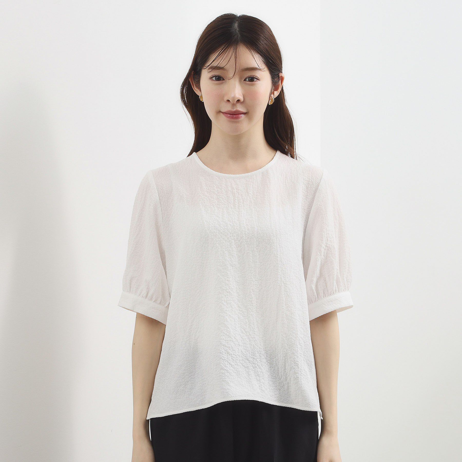 grove「【2点SET】着るだけで完成、透かし編みニットビスチェ&times;ブラウス」|その他|
