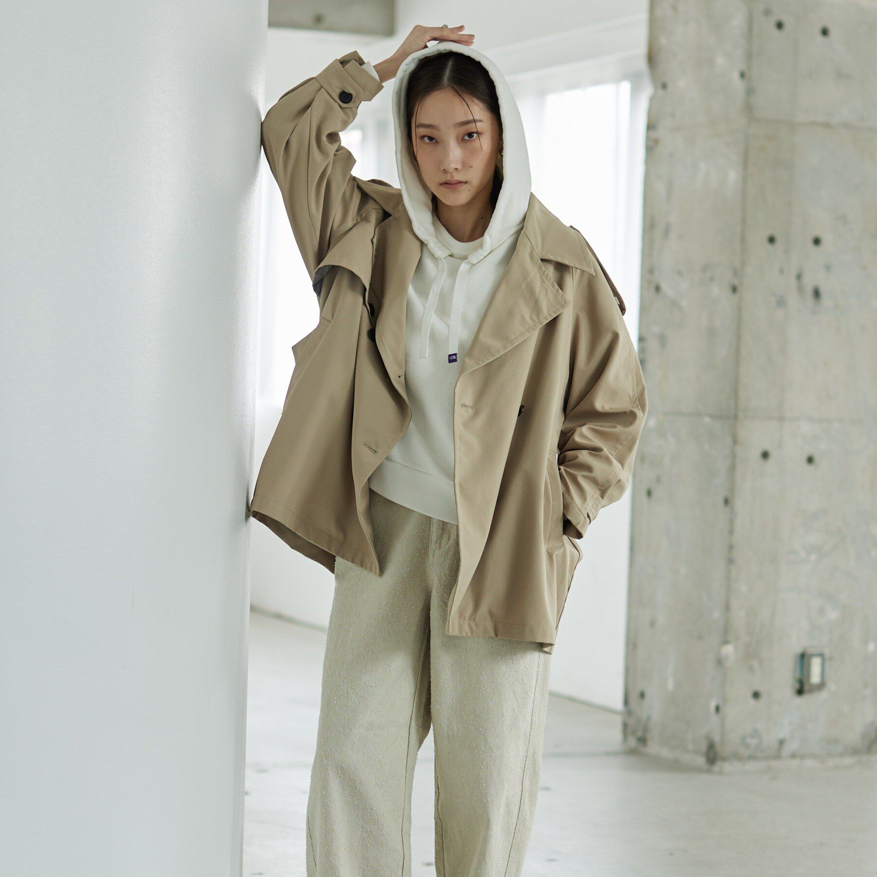 GALLEST「【撥水】ボンディングショートトレンチ」|トレンチコート|