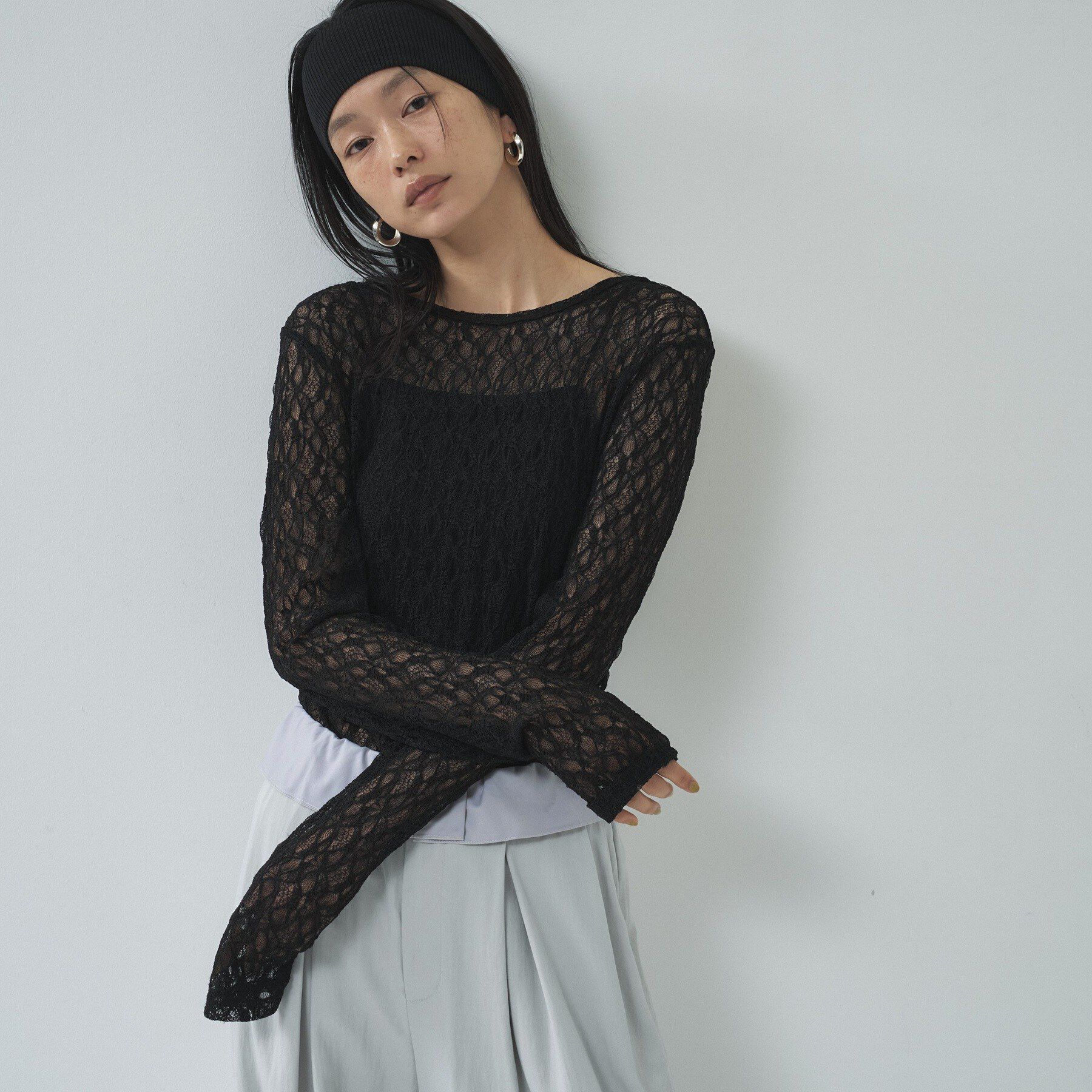 GALLEST「【一部店舗限定】バックオープンレースカットソー」|Tシャツ・カットソー|