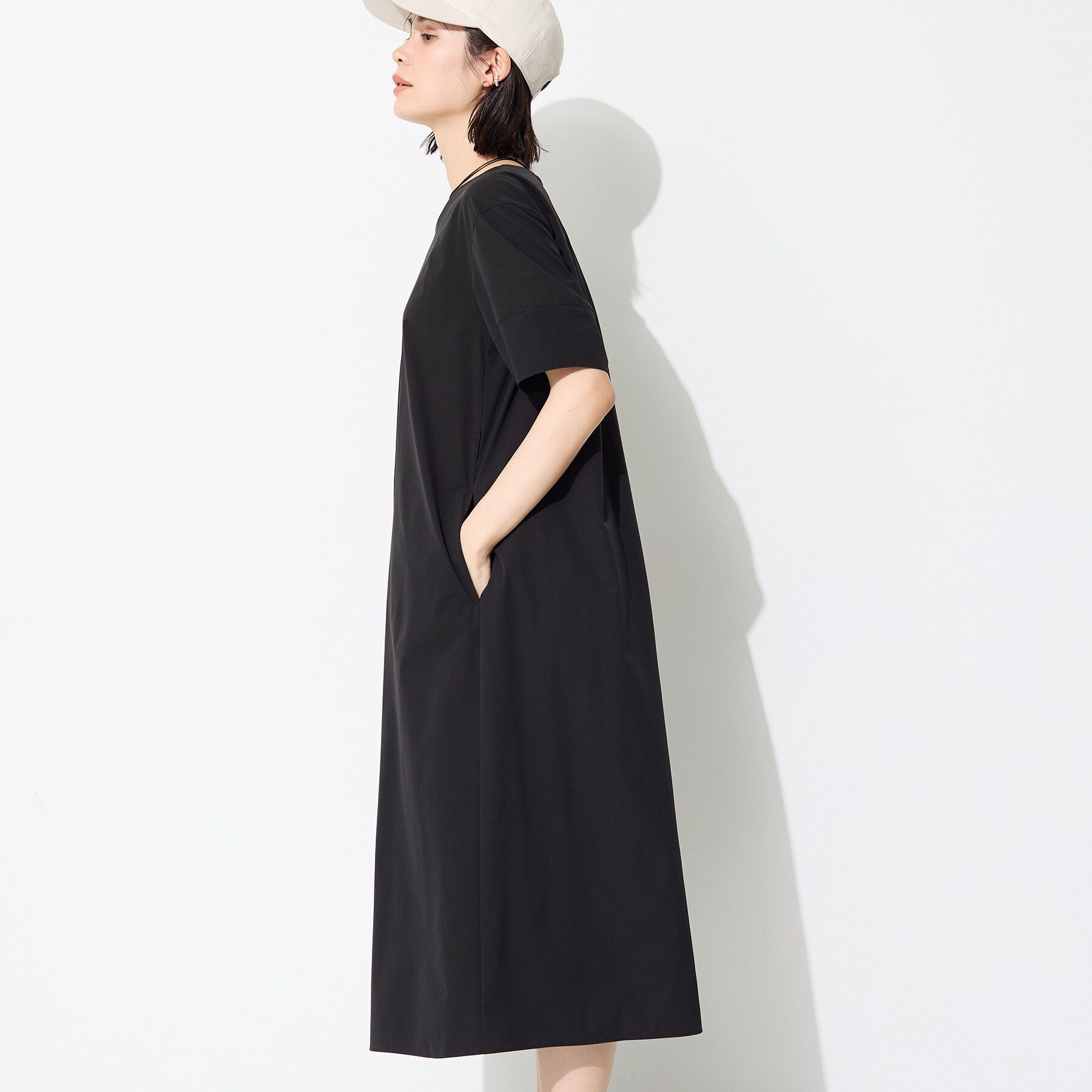 INDIVI「【撥水／UVケア／SETUP可能】軽量ベルト付きAラインワンピース」|ワンピース|