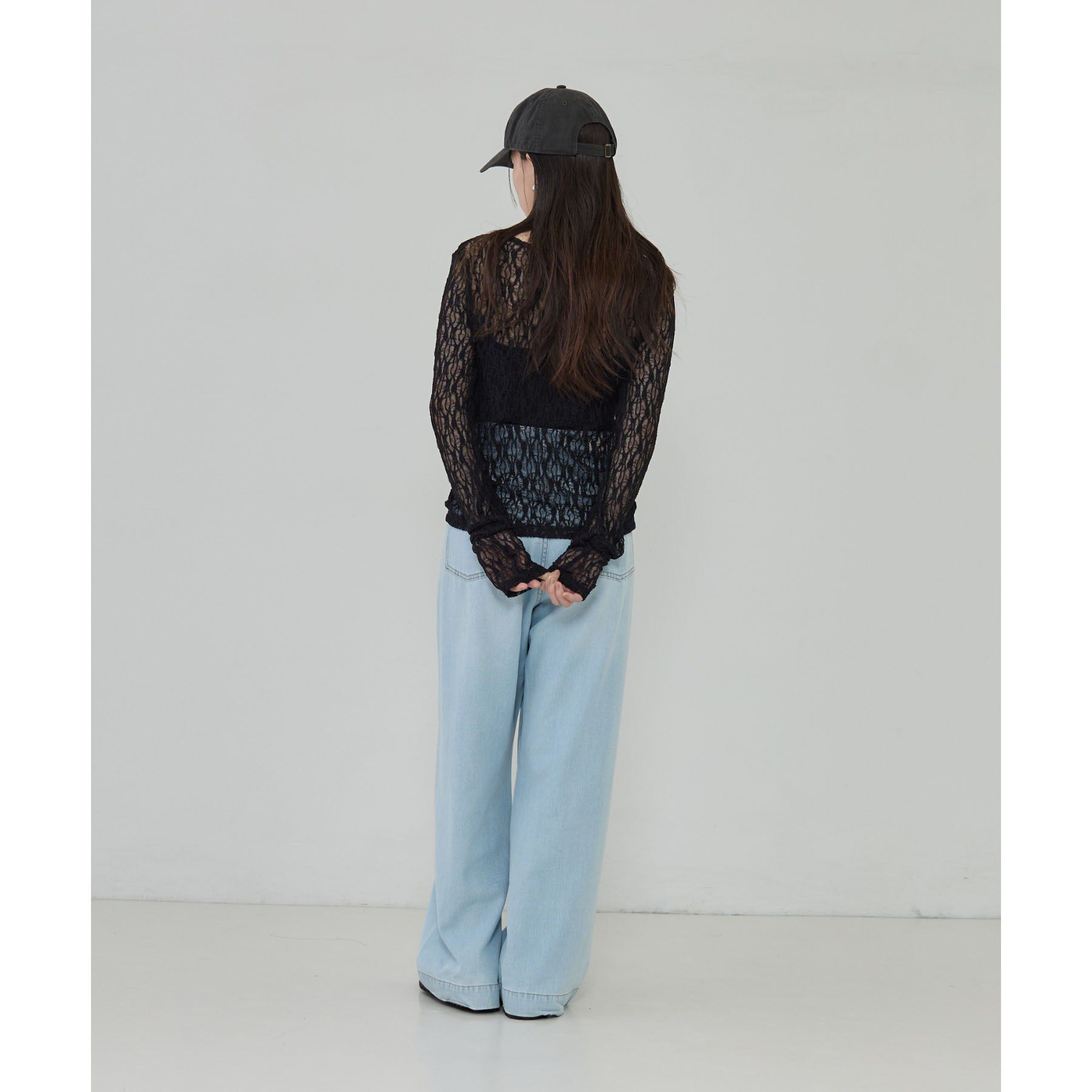 GALLEST「シアーレースレイヤードプルオーバー」|Tシャツ・カットソー|