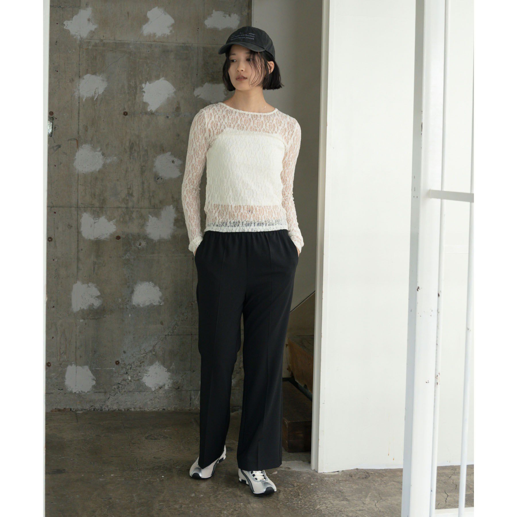 GALLEST「シアーレースレイヤードプルオーバー」|Tシャツ・カットソー|