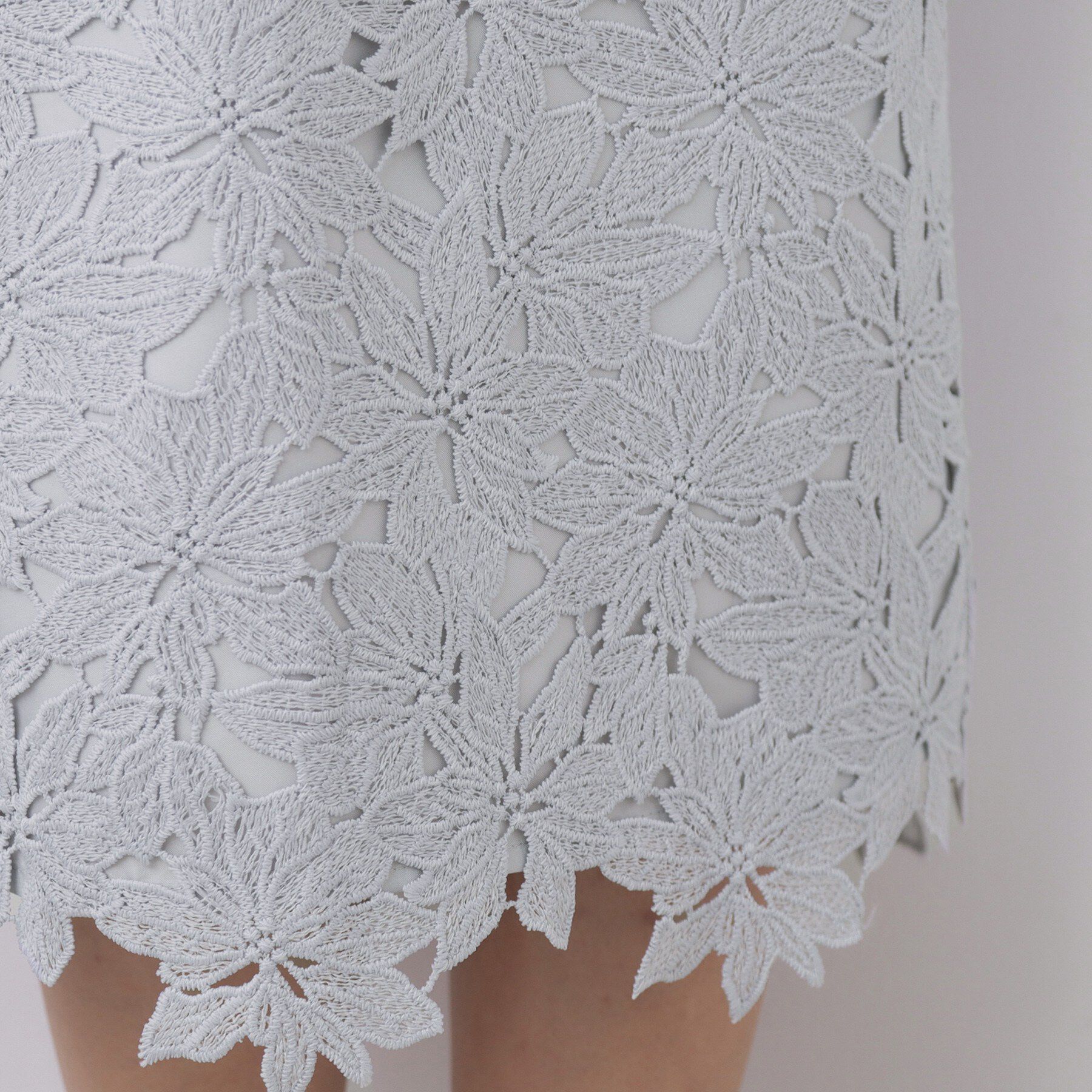 index「《XS~3L》フラワーレースタイトスカート【洗濯機OK】」|スカート|