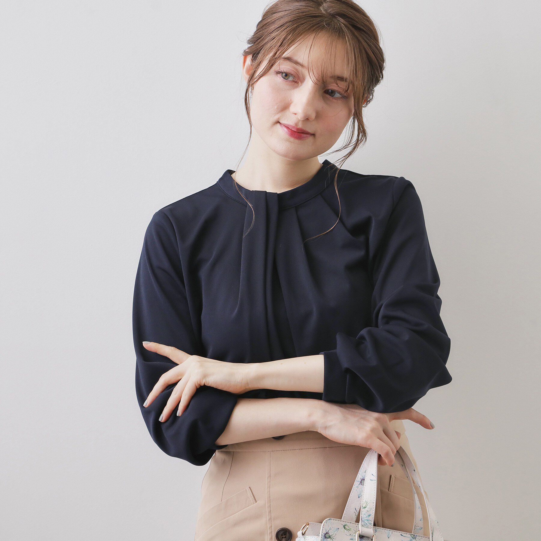 index「ランダムタックトップス【洗濯機OK／吸水速乾／接触冷感／UVケア】《5col》」|Tシャツ・カットソー|