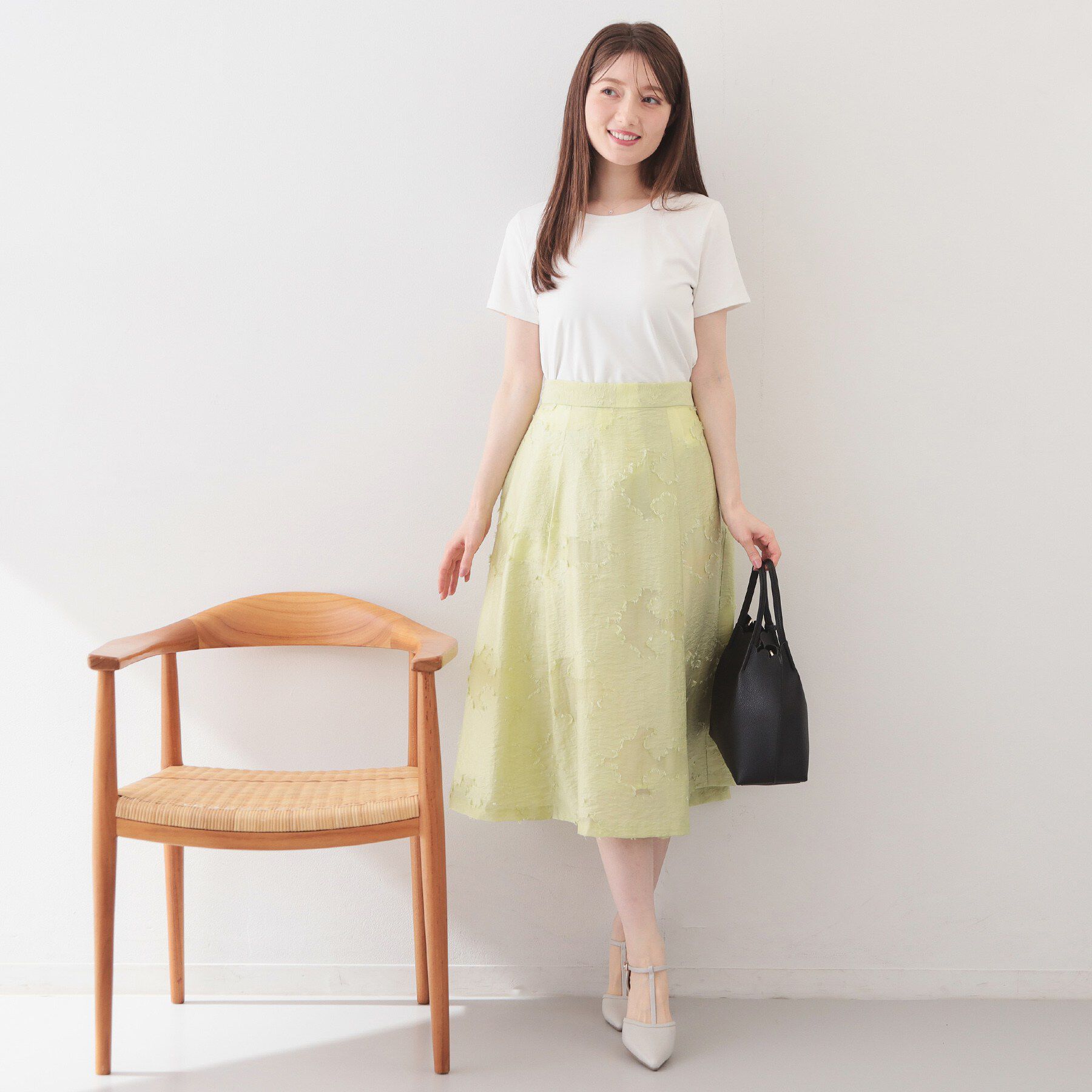index「【UVケア／接触冷感／吸水速乾】薄手なのに透けにくい！ベーシックTシャツ《洗濯機OK／S～3L／6c」|Tシャツ・カットソー|