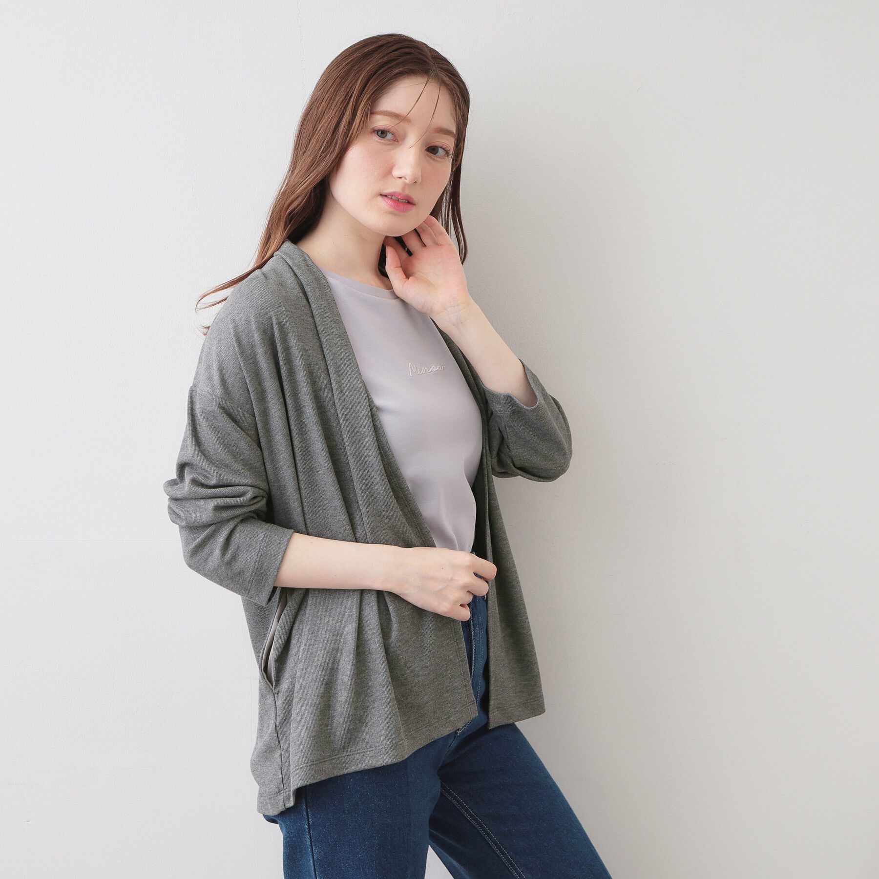 index「【UVケア】ひんやりカーディガン《接触冷感／洗濯機OK》」|カーディガン|
