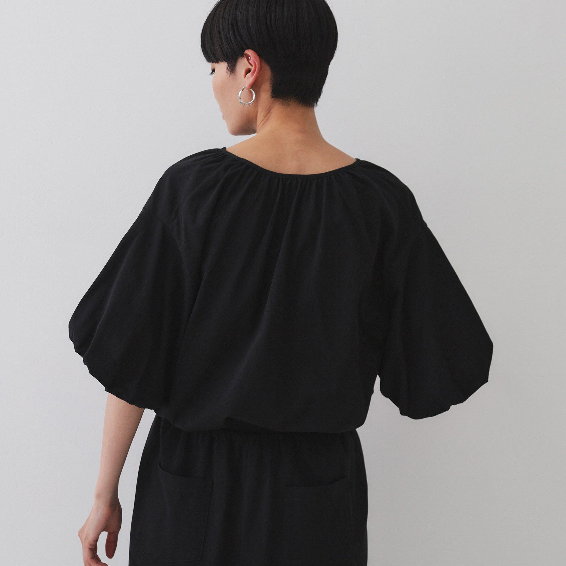 OPAQUE.CLIP「バルーンスリーブトップス／セットアップ対応【UVケア／接触冷感／洗濯機洗い可】」|Tシャツ・カットソー|