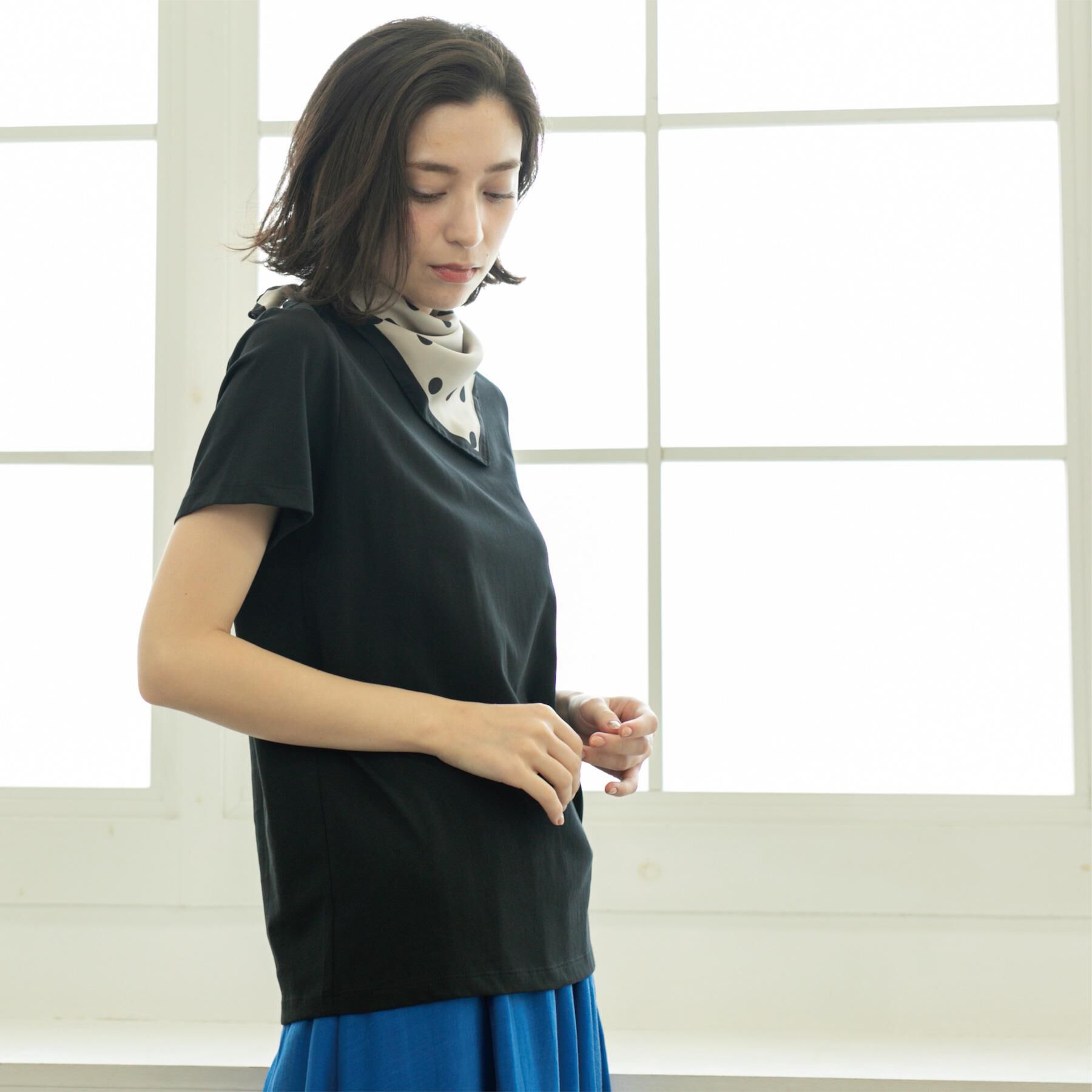 OPAQUE.CLIP「《5色展開》ベーシックTシャツ【洗濯機洗い可／UV／接触冷感】」|Tシャツ・カットソー|