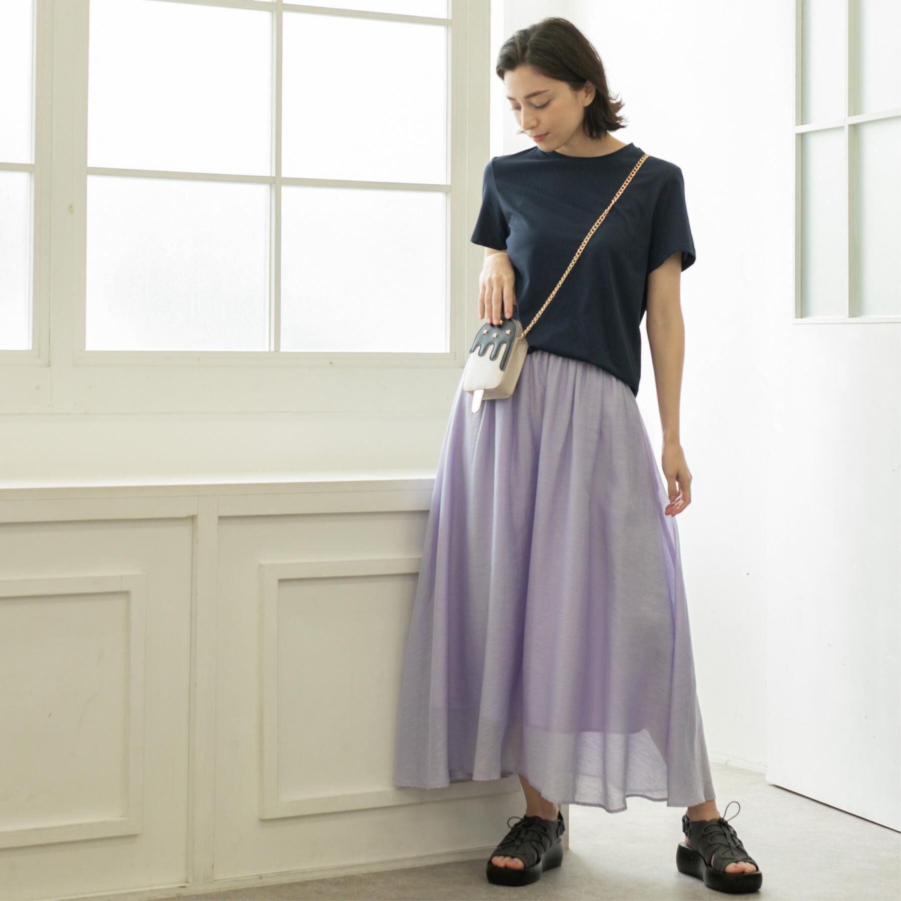 OPAQUE.CLIP「《5色展開》ベーシックTシャツ【洗濯機洗い可／UV／接触冷感】」|Tシャツ・カットソー|