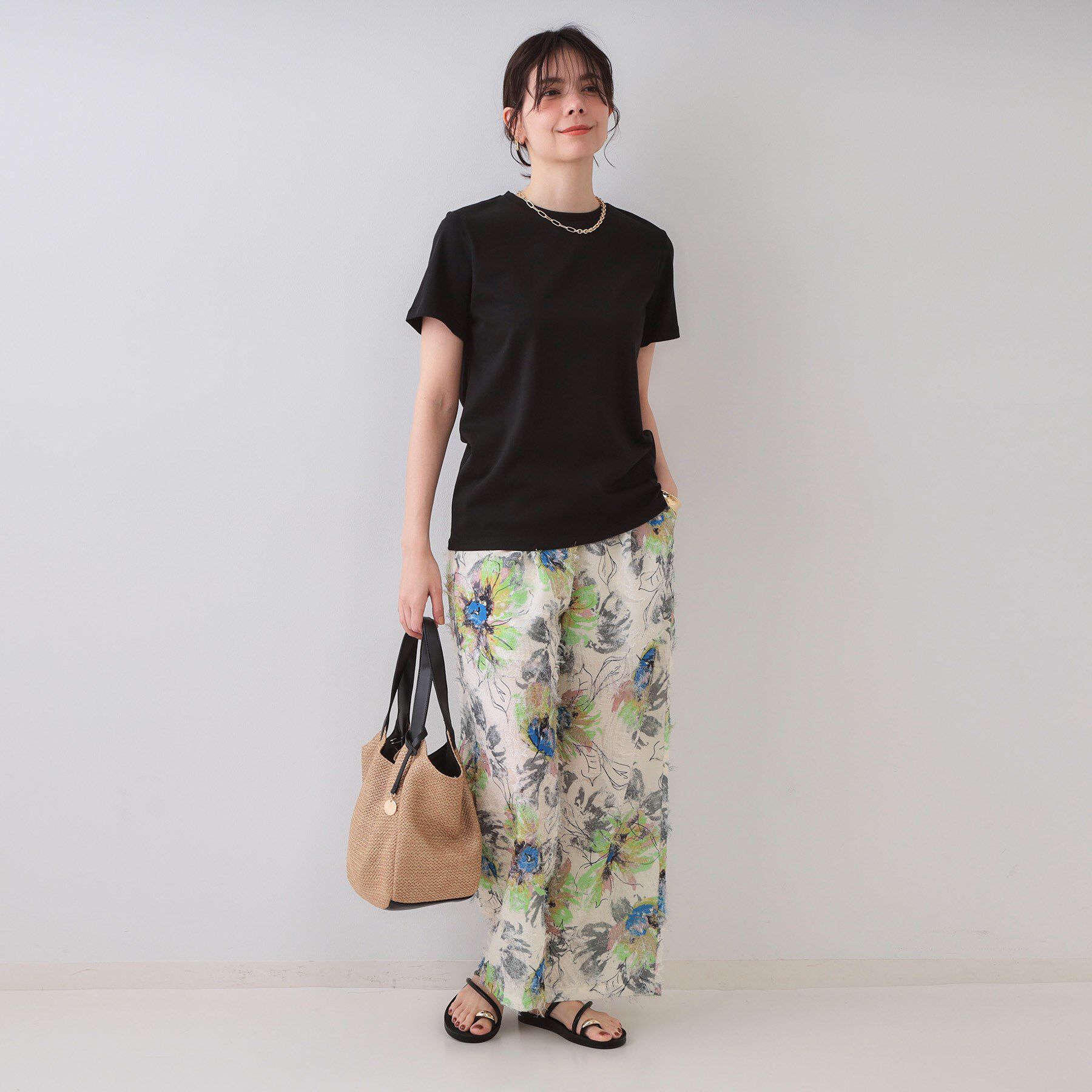 OPAQUE.CLIP「《5色展開》ベーシックTシャツ【洗濯機洗い可／UV／接触冷感】」|Tシャツ・カットソー|