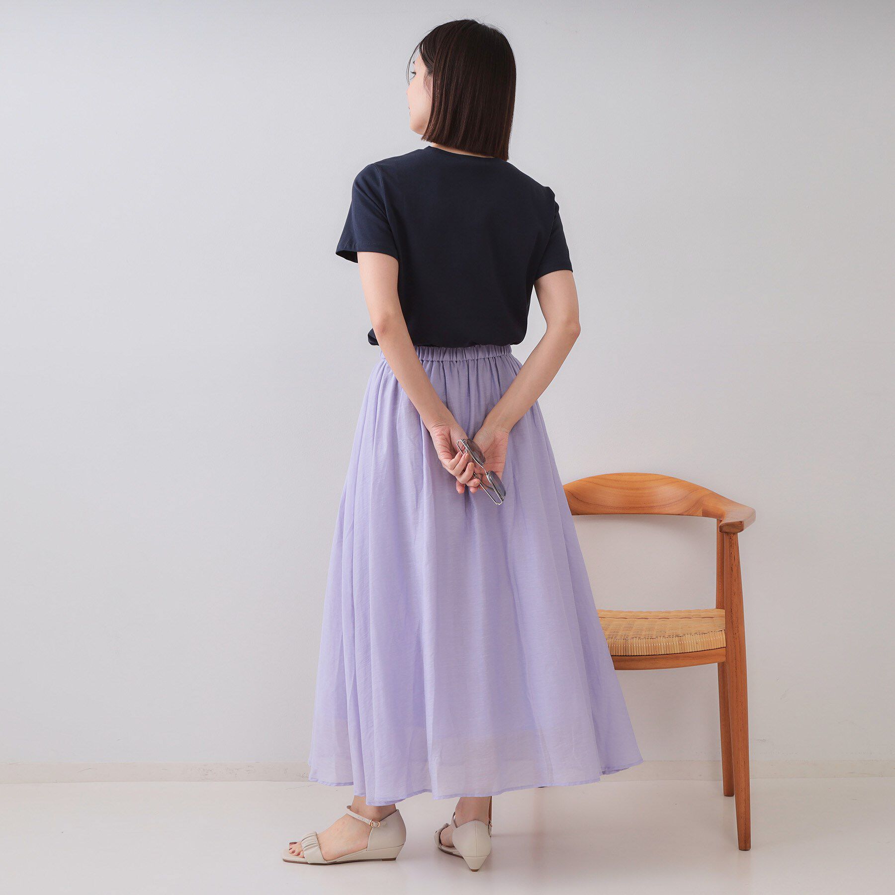 OPAQUE.CLIP「《5色展開》ベーシックTシャツ【洗濯機洗い可／UV／接触冷感】」|Tシャツ・カットソー|
