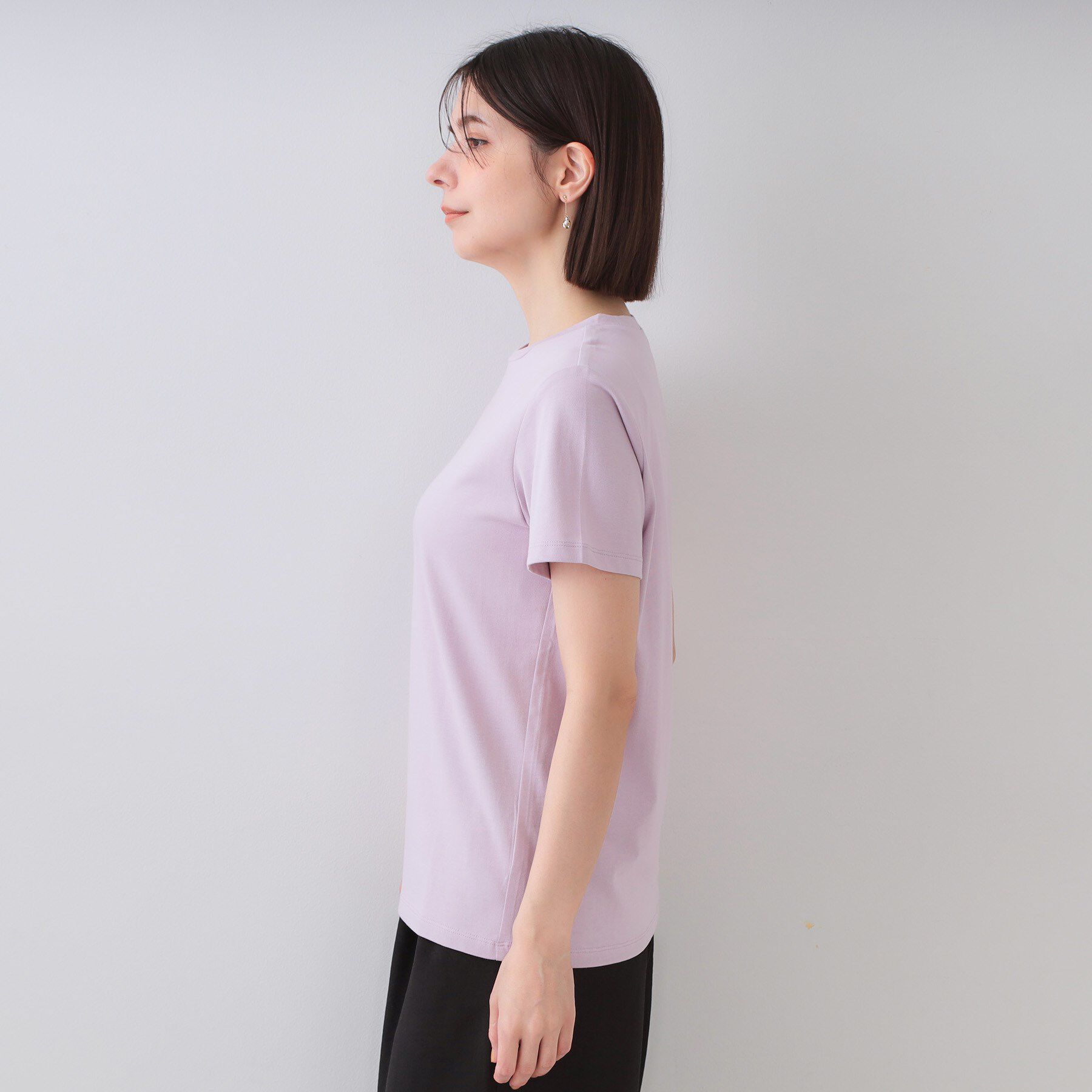 OPAQUE.CLIP「《5色展開》ベーシックTシャツ【洗濯機洗い可／UV／接触冷感】」|Tシャツ・カットソー|