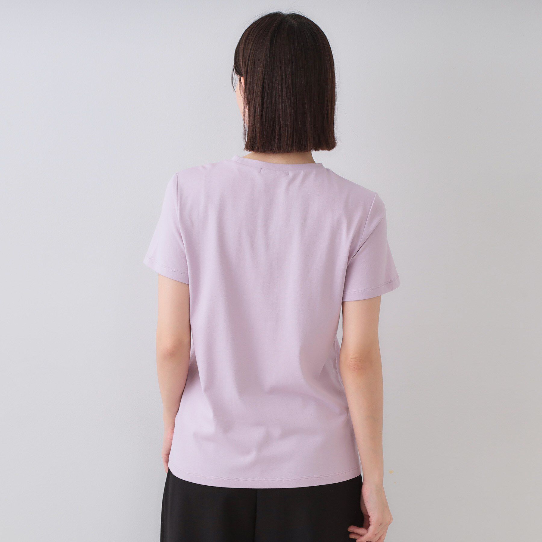 OPAQUE.CLIP「《5色展開》ベーシックTシャツ【洗濯機洗い可／UV／接触冷感】」|Tシャツ・カットソー|