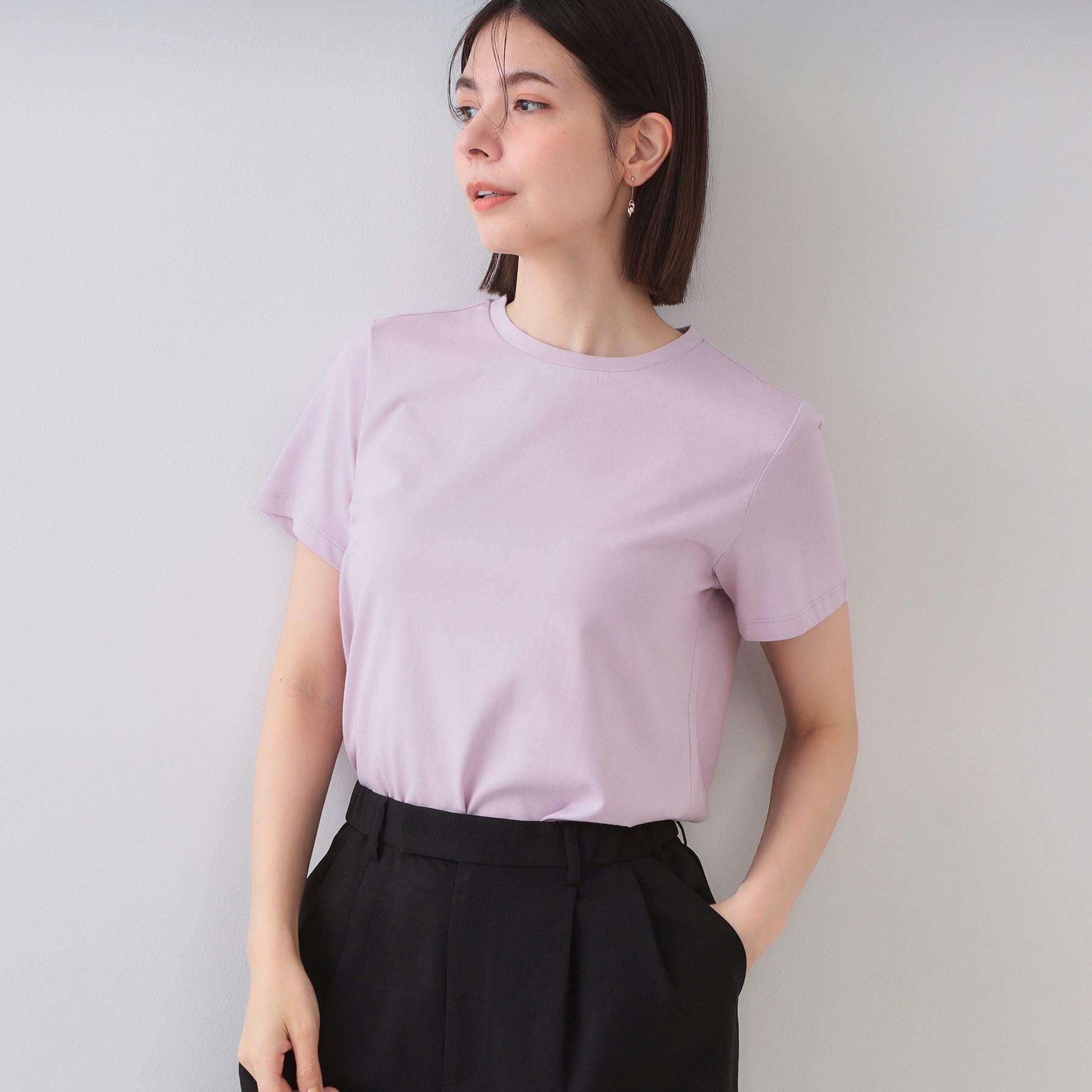 OPAQUE.CLIP「《5色展開》ベーシックTシャツ【洗濯機洗い可／UV／接触冷感】」|Tシャツ・カットソー|