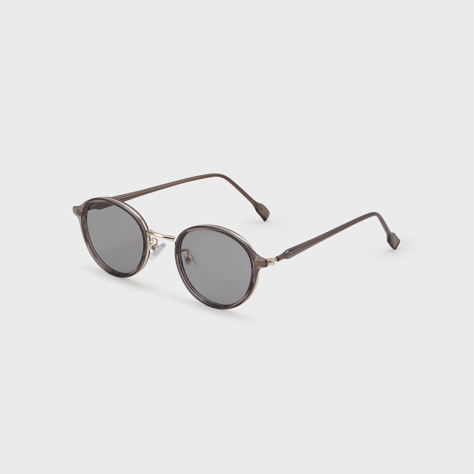 OPAQUE.CLIP「【UV/ブルーライトカット】ミニマルフレームサングラス」|メガネ|グレー(012)