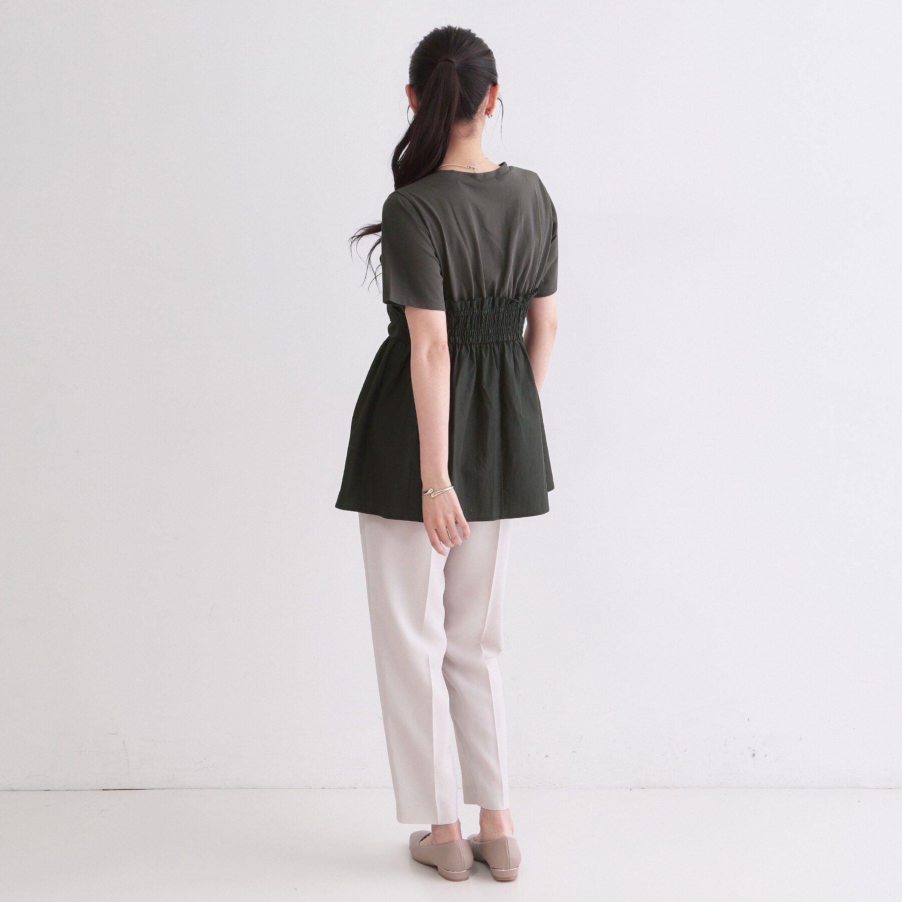 OPAQUE.CLIP「ビスチェドッキングカットソー【洗濯機OK】」|Tシャツ・カットソー|