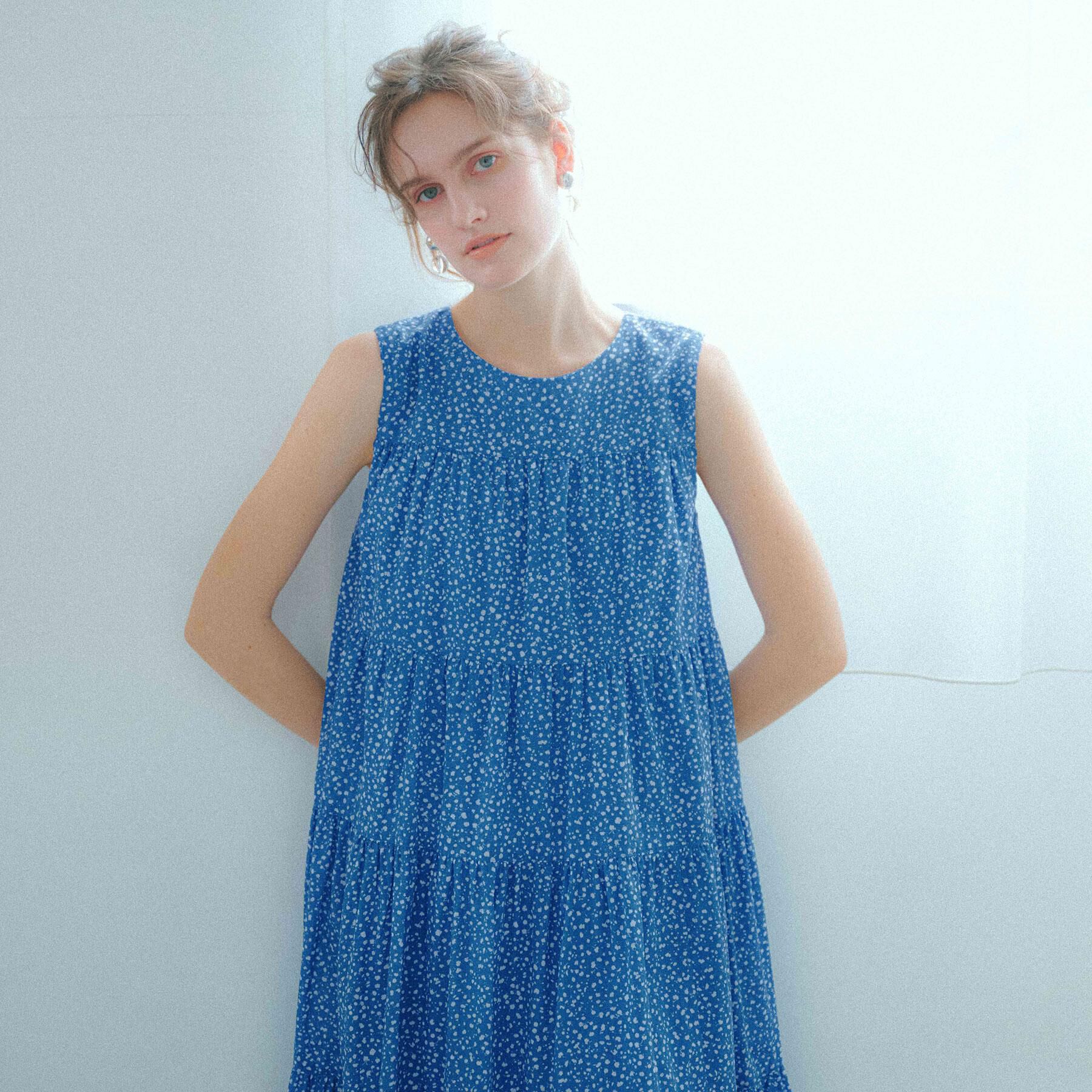 OPAQUE.CLIP「ティアードサマードレス／オーガニックコットン混【洗濯機OK】」|ワンピース|