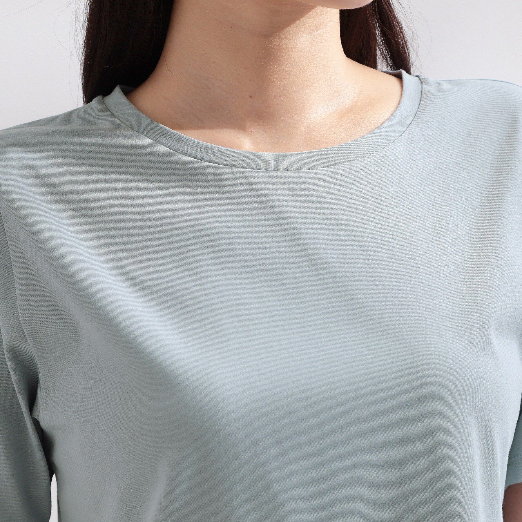OPAQUE.CLIP「ペプラムドッキングカットソー【洗濯機OK】」|Tシャツ・カットソー|