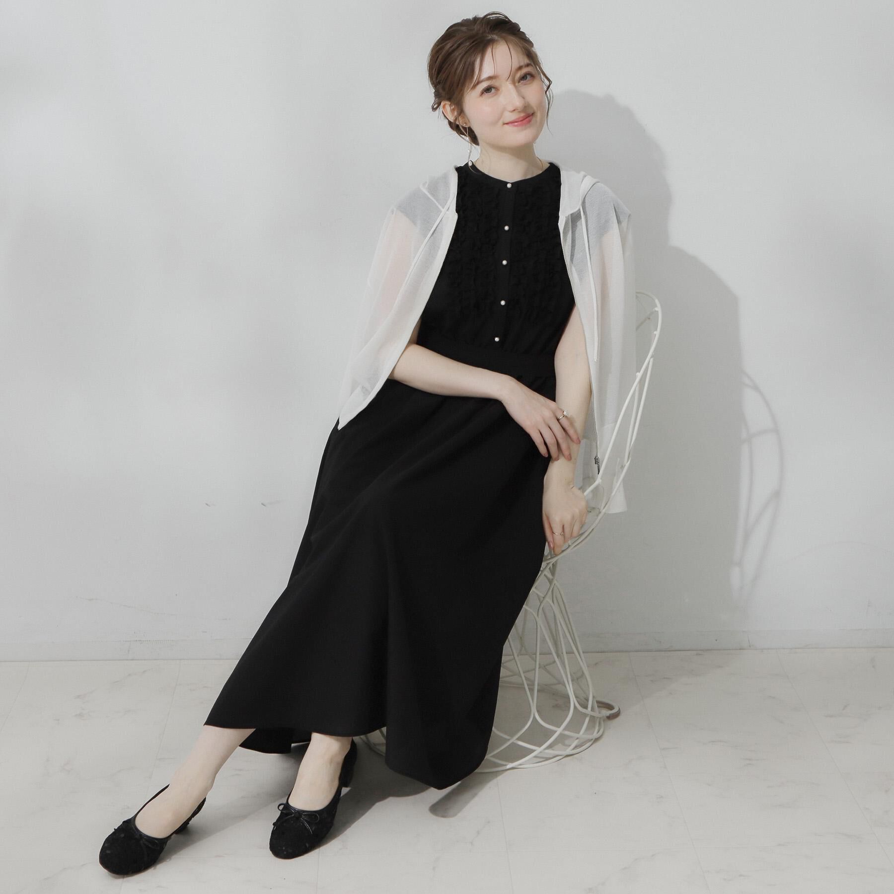 Couture broach「【洗える】LEVITAジップアップフーディー」|カーディガン|