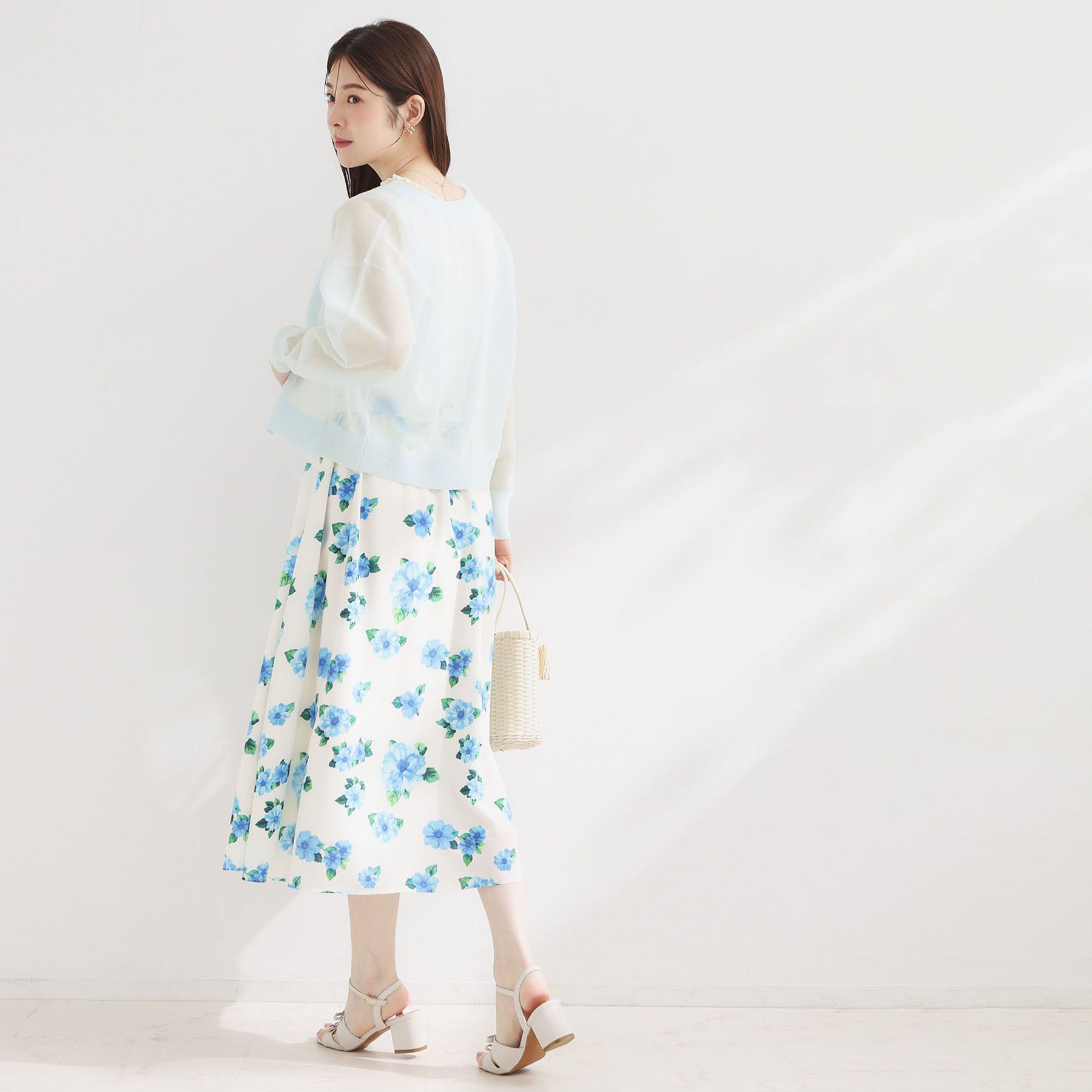 Couture broach「【洗える・パール調釦】愛されシアーカーディガン」|カーディガン|