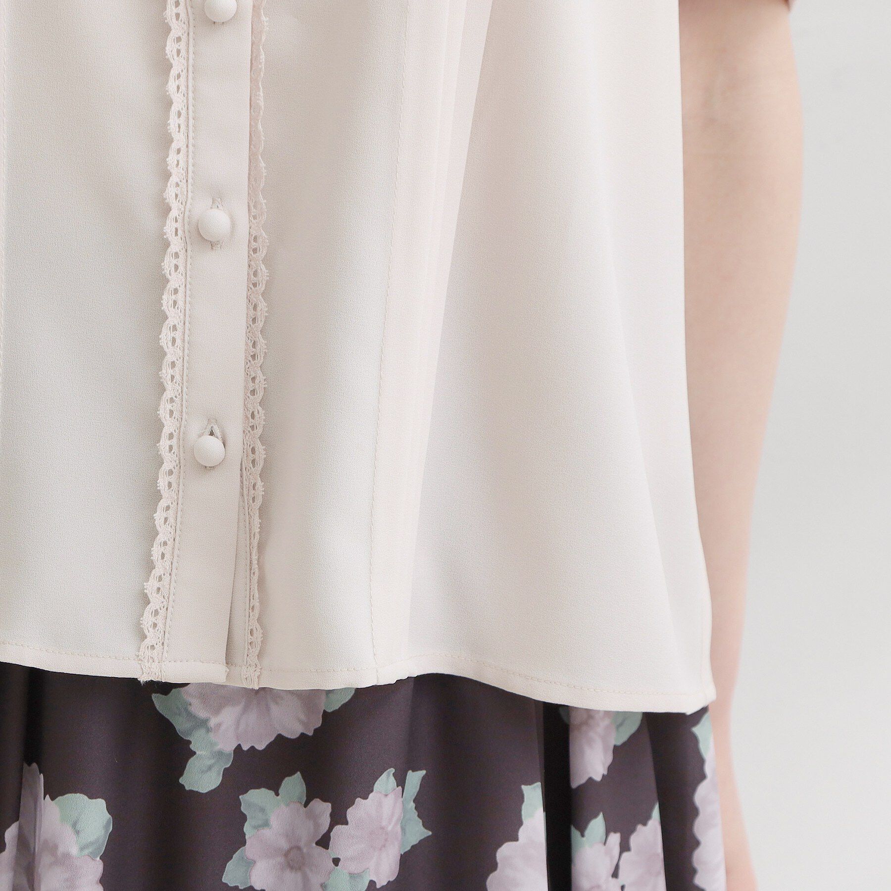 Couture broach「【洗える】ピンタック ブラウス」|シャツ・ブラウス|