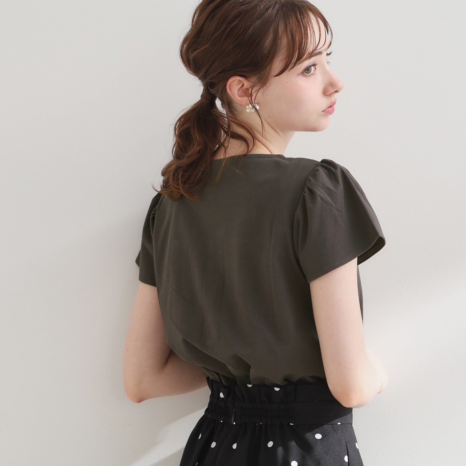 Couture broach「【接触冷感・UVカット・洗える】CATプリントTシャツ」|Tシャツ・カットソー|