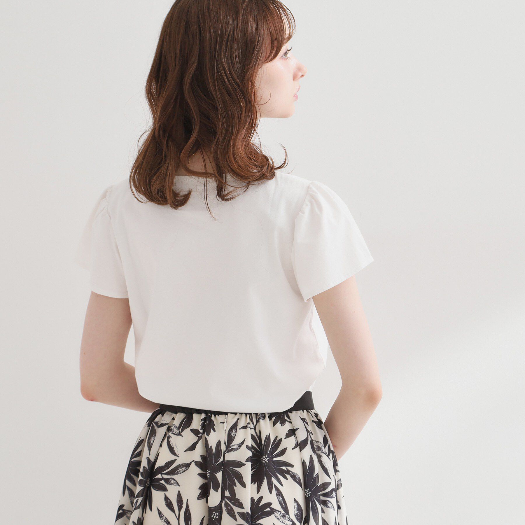 Couture broach「【接触冷感・UVカット・洗える】CATプリントTシャツ」|Tシャツ・カットソー|