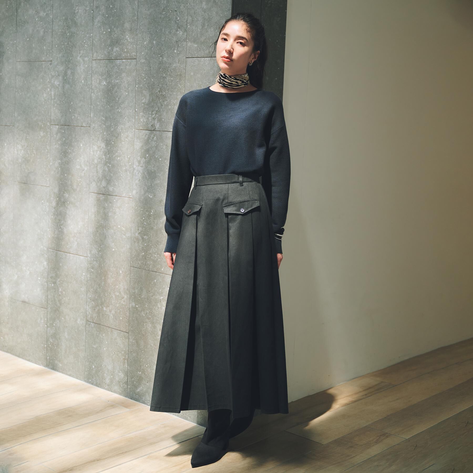 THE SHOP TK「【S-XLサイズ/選べる7色】どこから見ても美しい ガーターニット/毛玉になりにくい/洗濯機OK」|ニット・セーター|