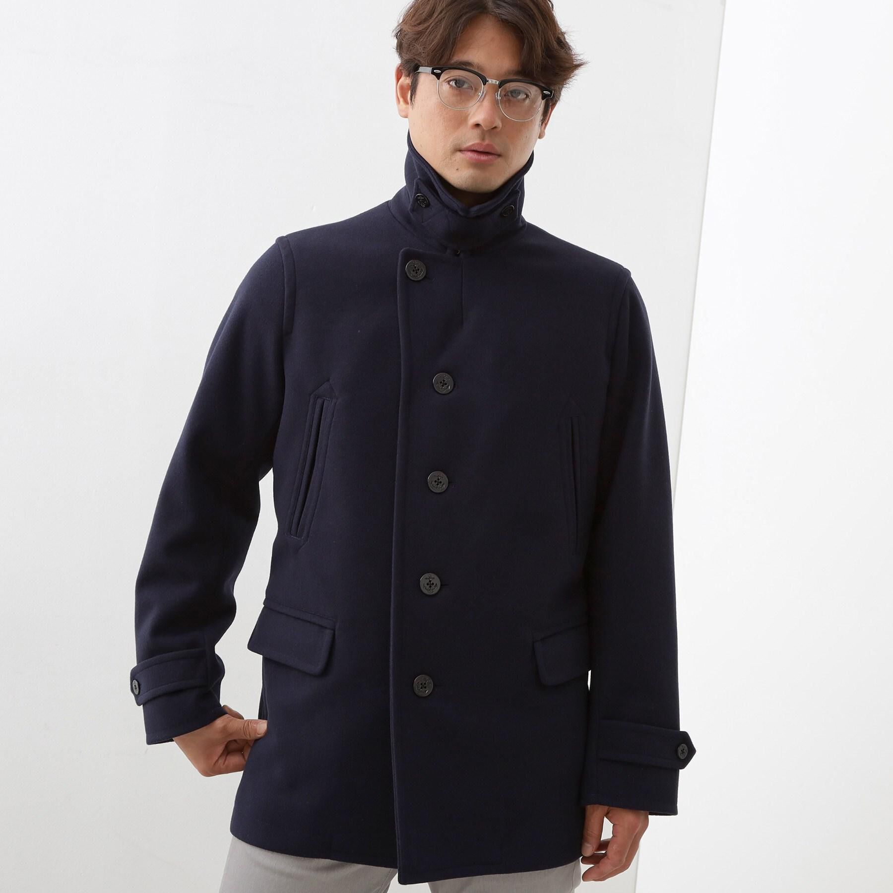 THE SHOP TK「ウーリックシングルPジャケット」|ピーコート|