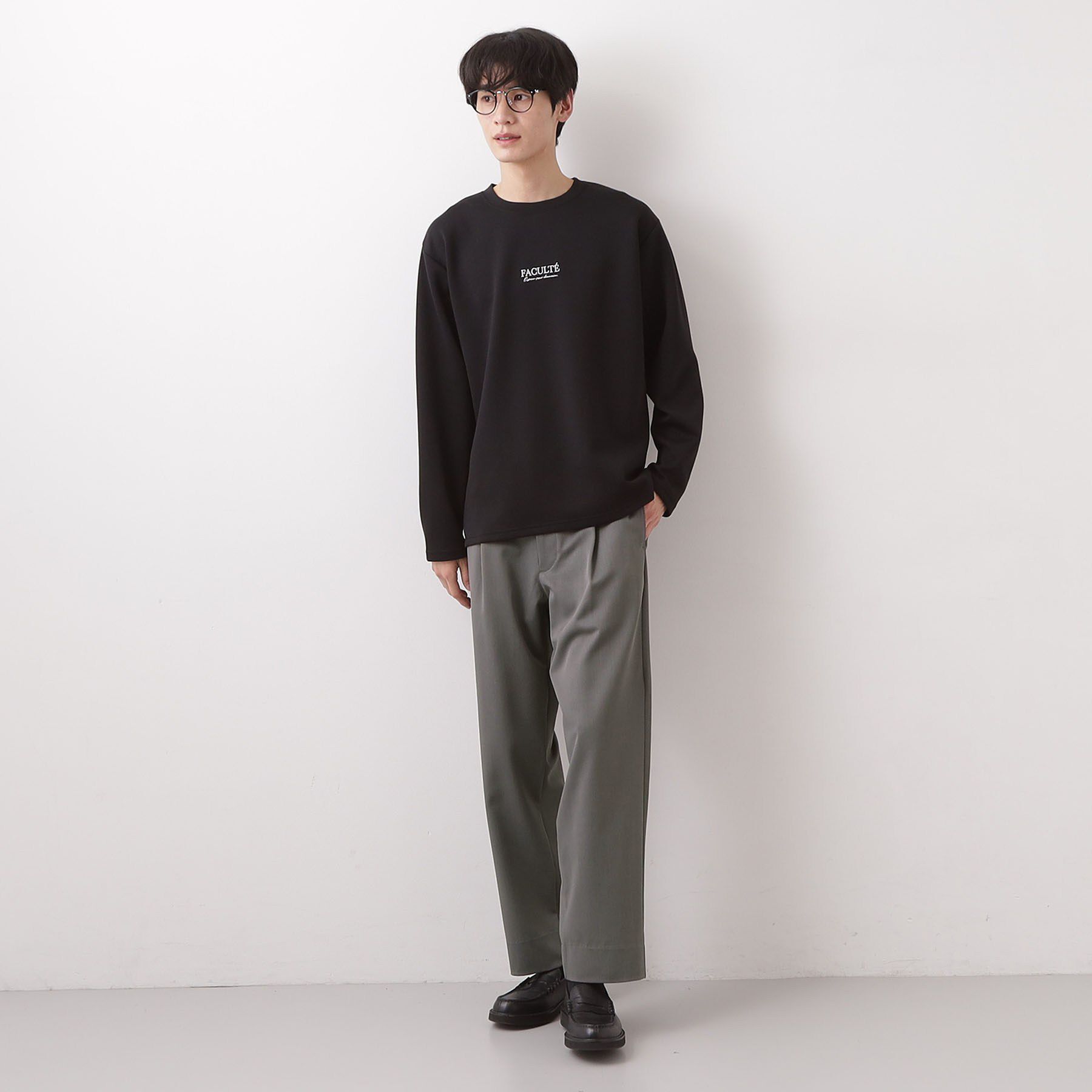 THE SHOP TK「FLEX LINE セミワイドイージーパンツ　ストレッチ/防シワ/マシンウォッシャブル/セットアップ」|その他|
