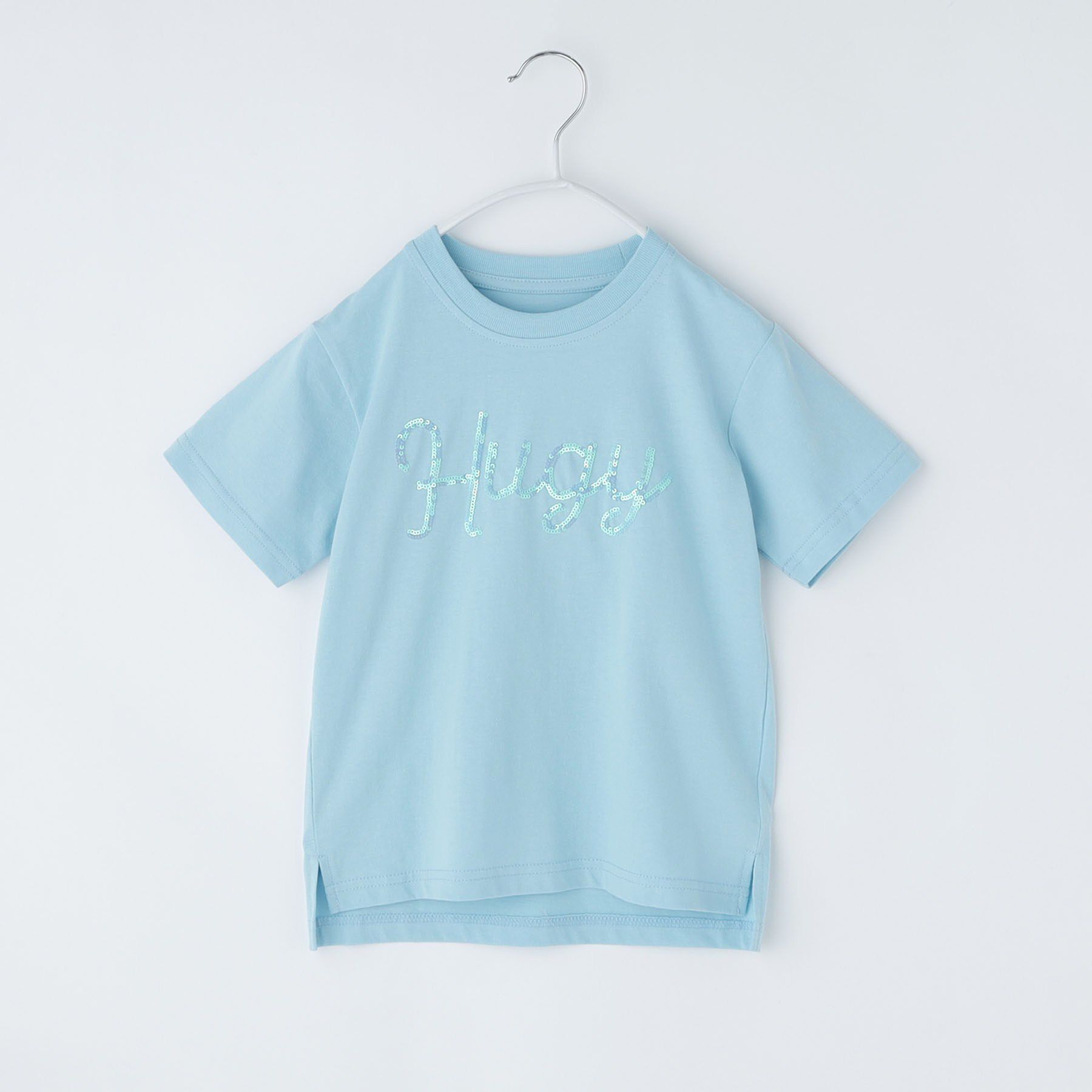 THE SHOP TK「天竺アソートプリント半袖Tシャツ 幾何学アート、スパンコール、飛行機」|Tシャツ・カットソー|ブルー(091)