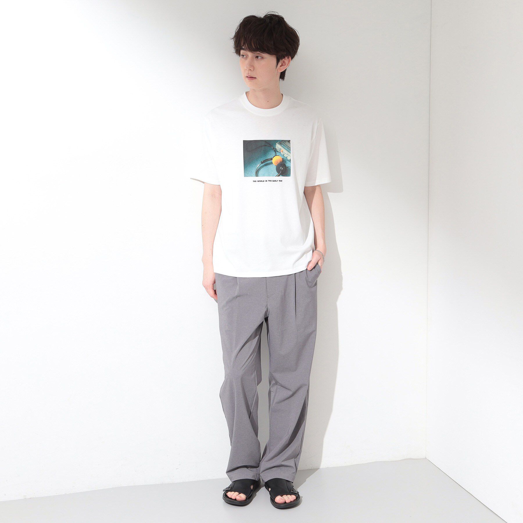 THE SHOP TK「COOLフォト半袖Tシャツ 接触冷感／洗濯機OK」|Tシャツ・カットソー|