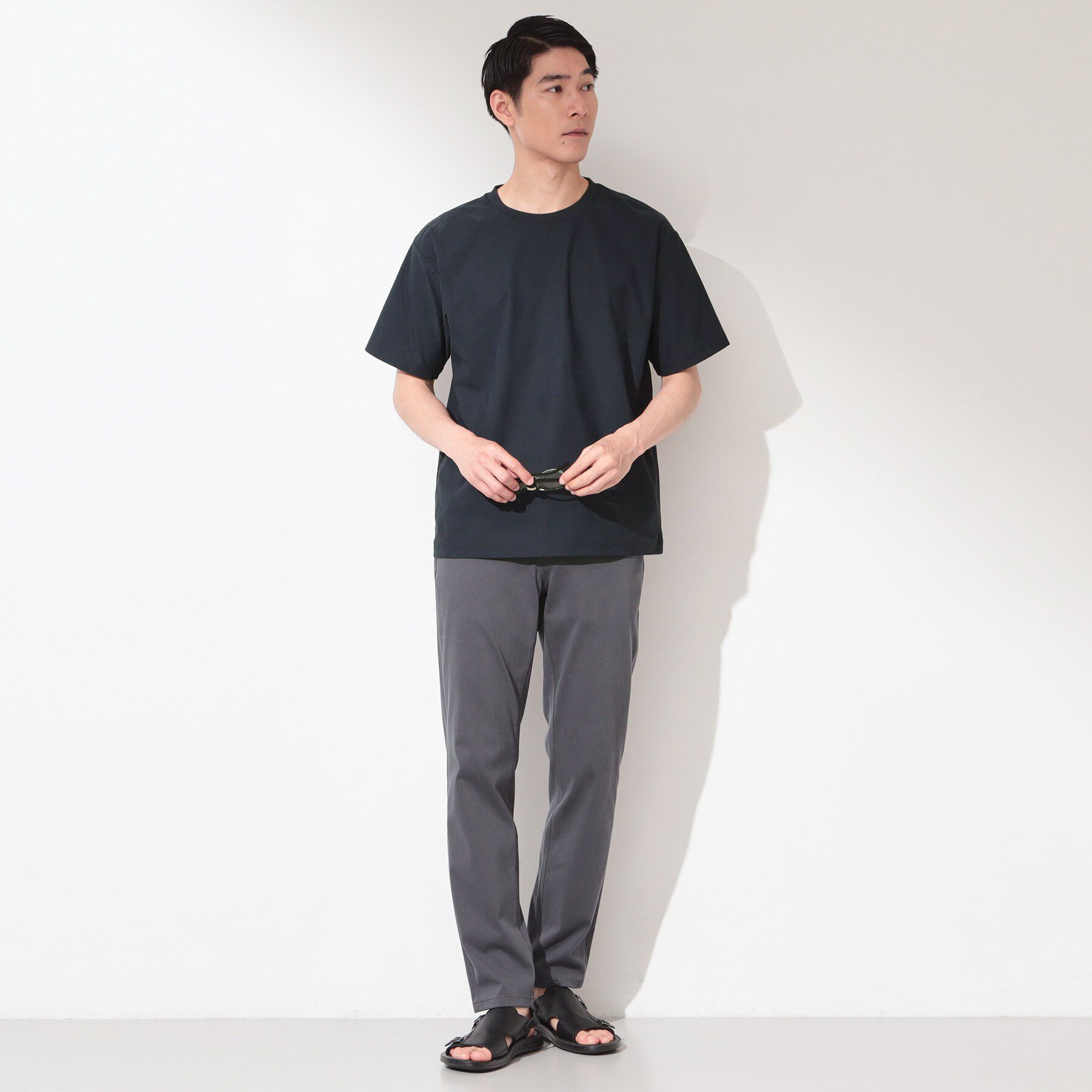 THE SHOP TK「【接触冷感／吸水速乾／UVカット】パーフェクテック リンクス柄 半袖Tシャツ」|Tシャツ・カットソー|