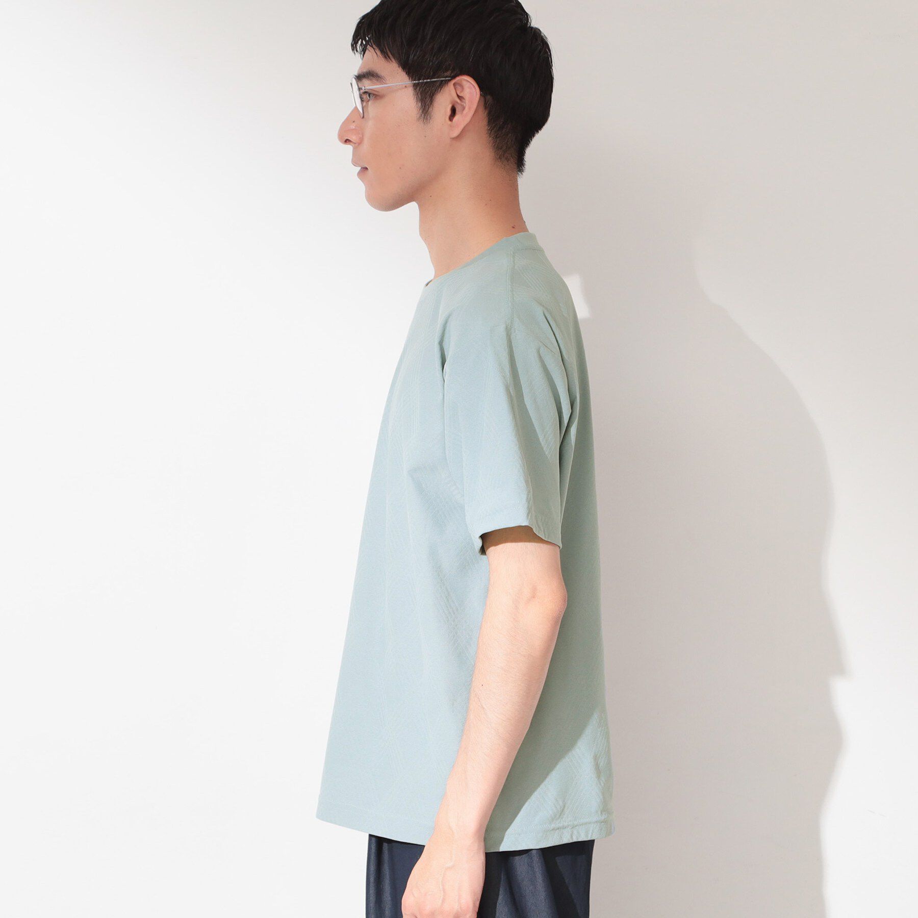 THE SHOP TK「【接触冷感／吸水速乾／UVカット】パーフェクテック リンクス柄 半袖Tシャツ」|Tシャツ・カットソー|