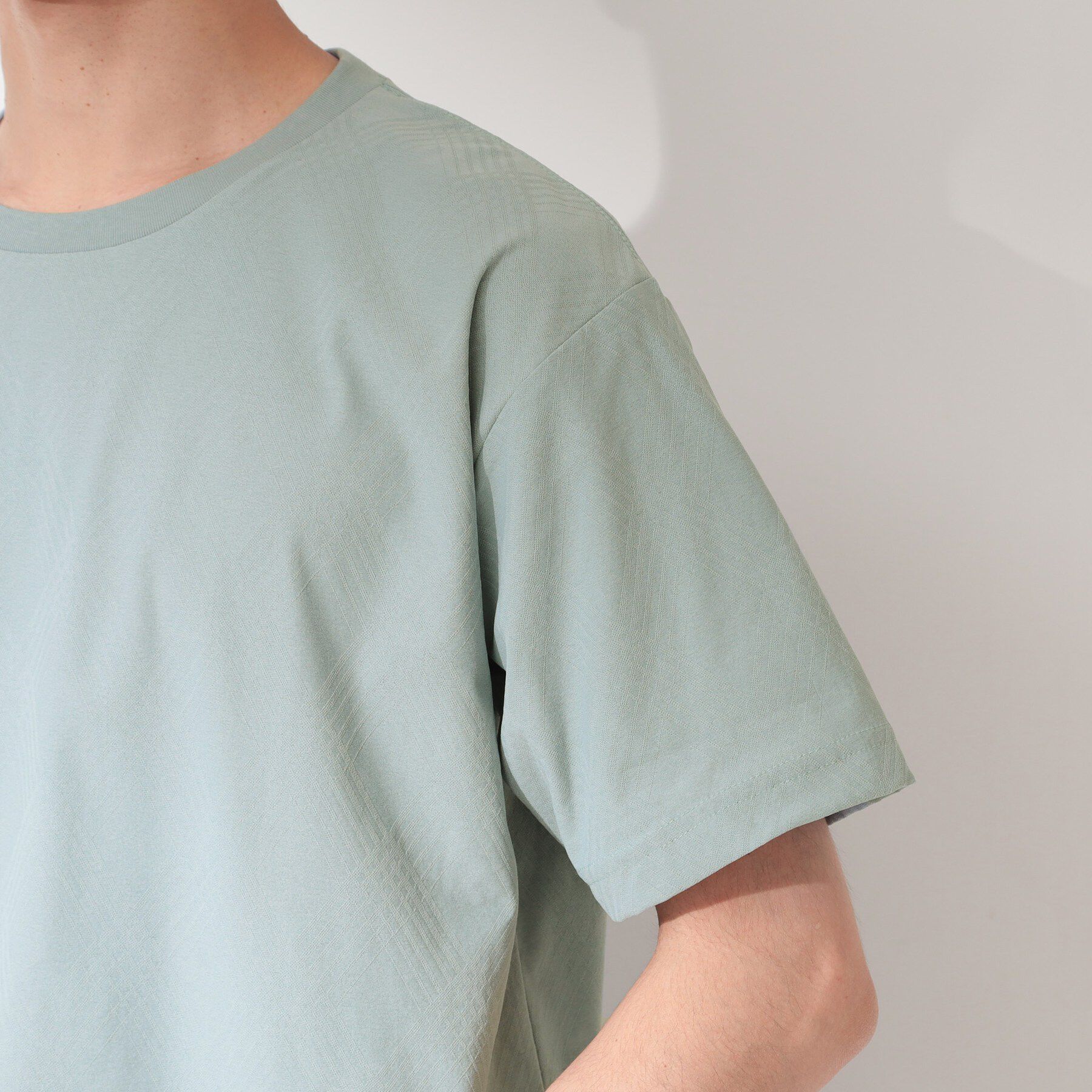 THE SHOP TK「【接触冷感／吸水速乾／UVカット】パーフェクテック リンクス柄 半袖Tシャツ」|Tシャツ・カットソー|