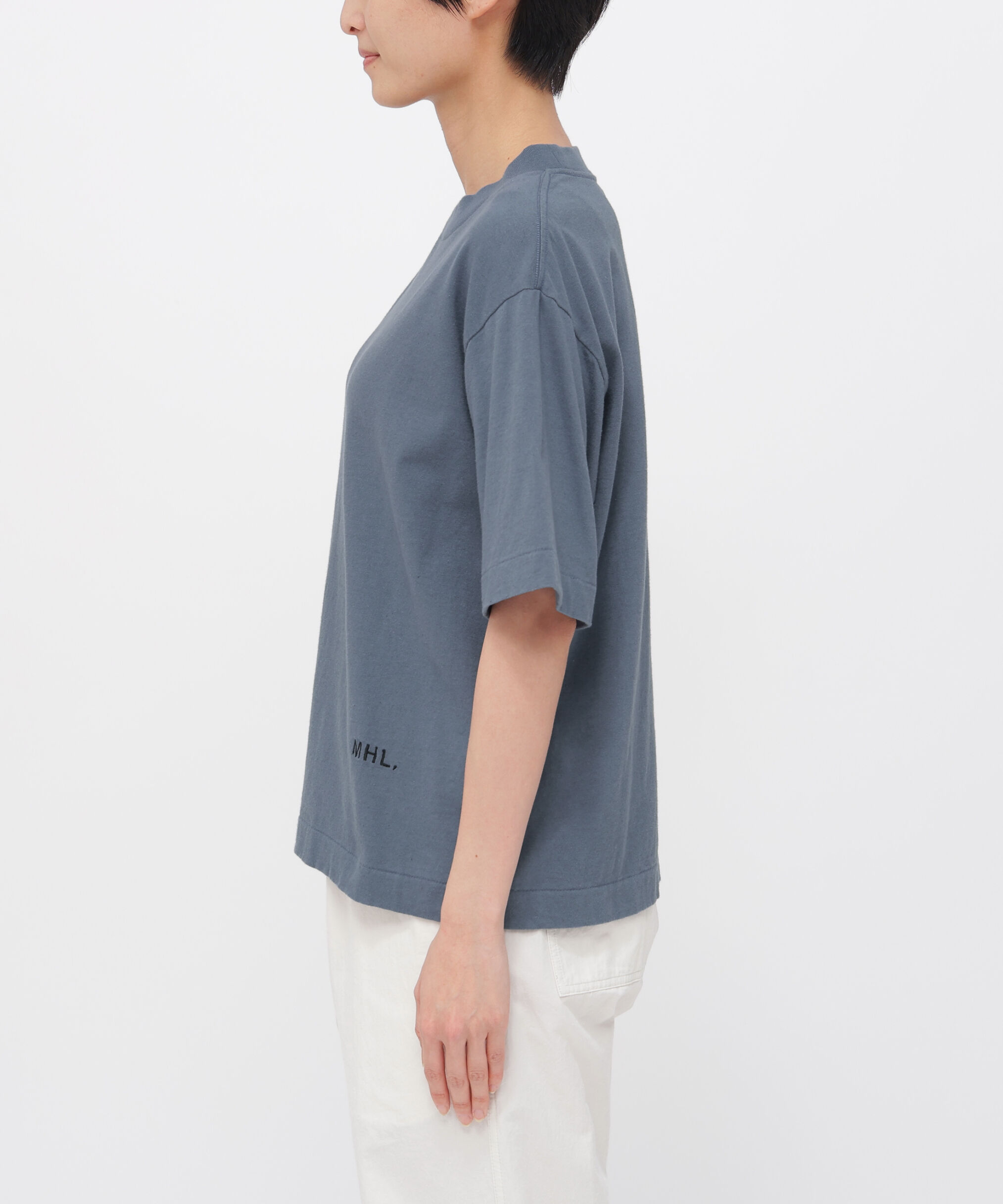 MHL.「UPCYCLED COTTON JERSEY TOP」|Tシャツ・カットソー|