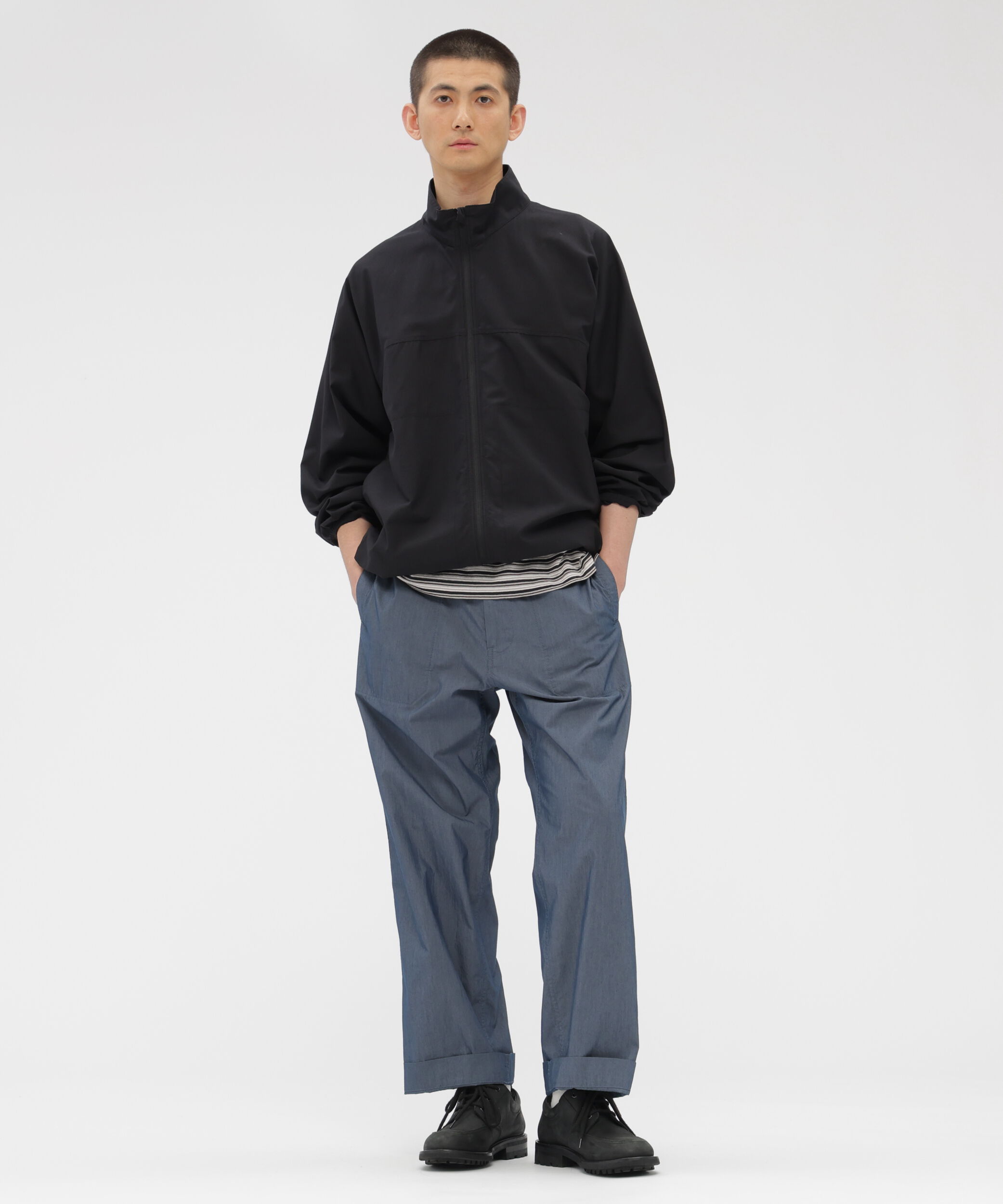 MHL.「COTTON LINEN MULTI STRIPE JERSEY TOP」|Tシャツ・カットソー|