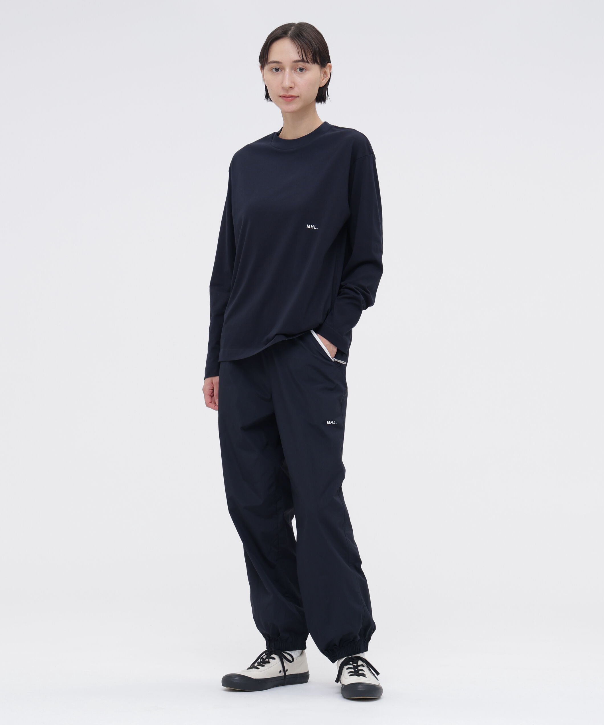 MHL.「MHL. UTILITY WEAR COTTON POLYESTER PLAIN JERSEY TOP」|Tシャツ・カットソー|