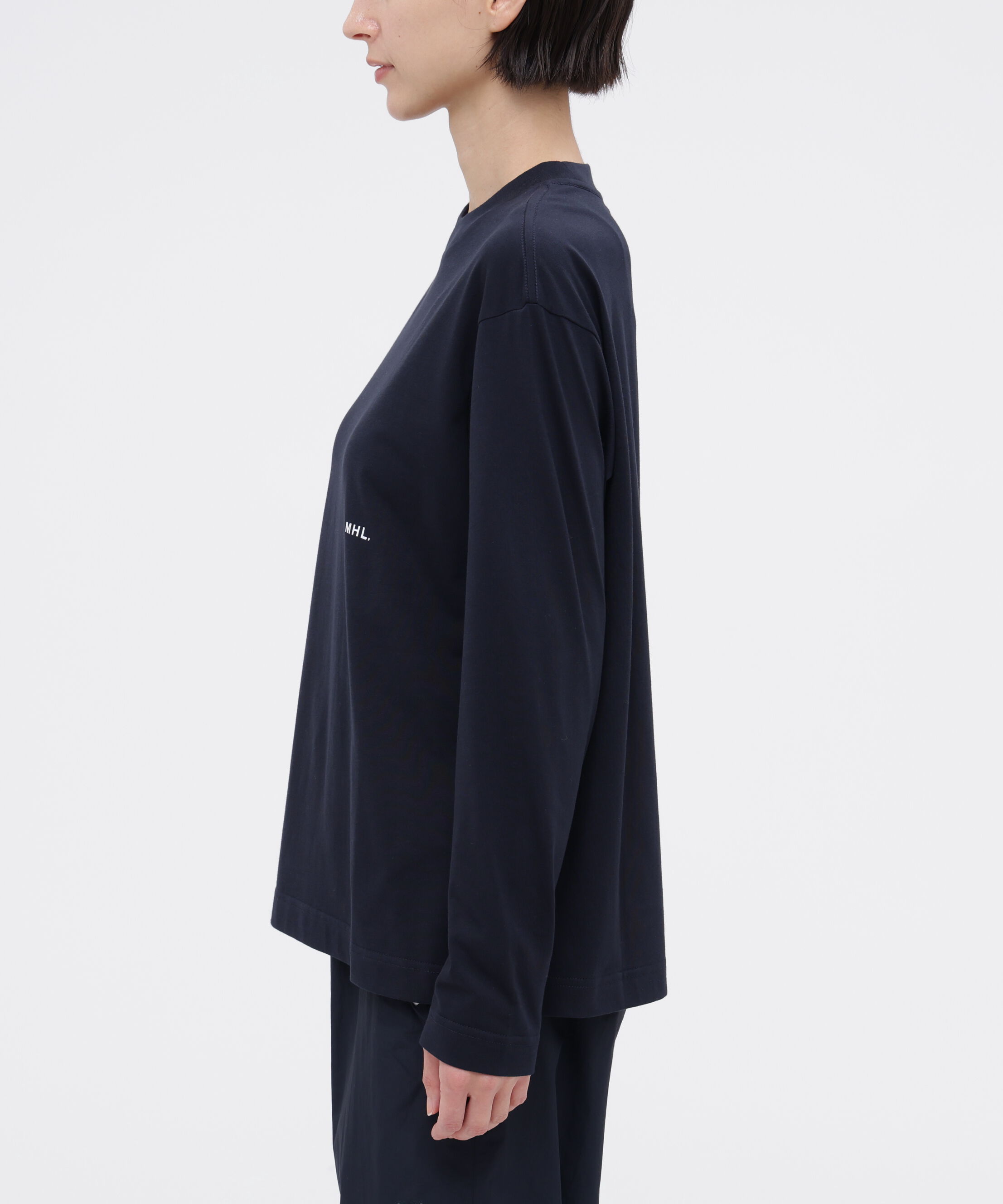 MHL.「MHL. UTILITY WEAR COTTON POLYESTER PLAIN JERSEY TOP」|Tシャツ・カットソー|